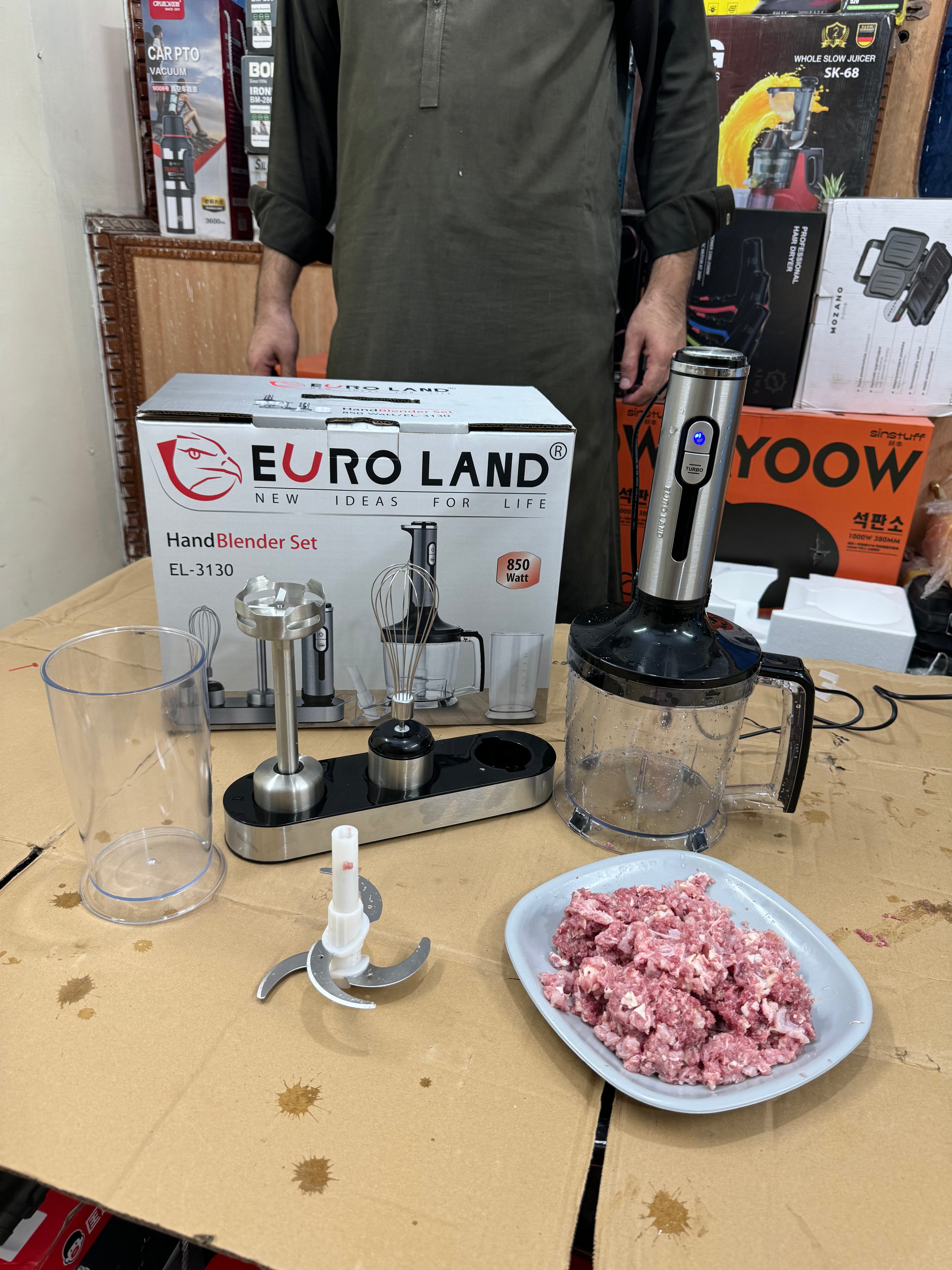 Europe lot EURO LAND multifunctional hand blender set