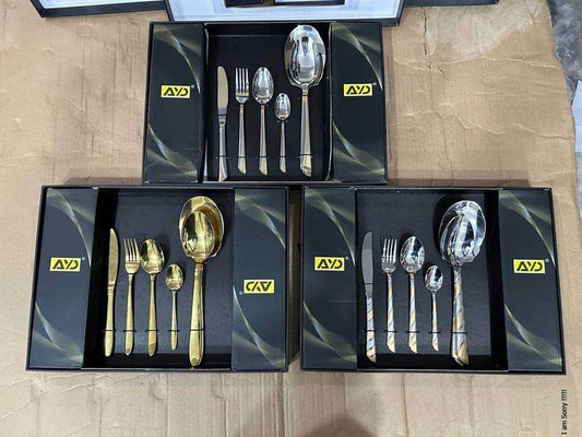 lot imported High Quality AYD stain Steel Cutlery Set of 36 pcs