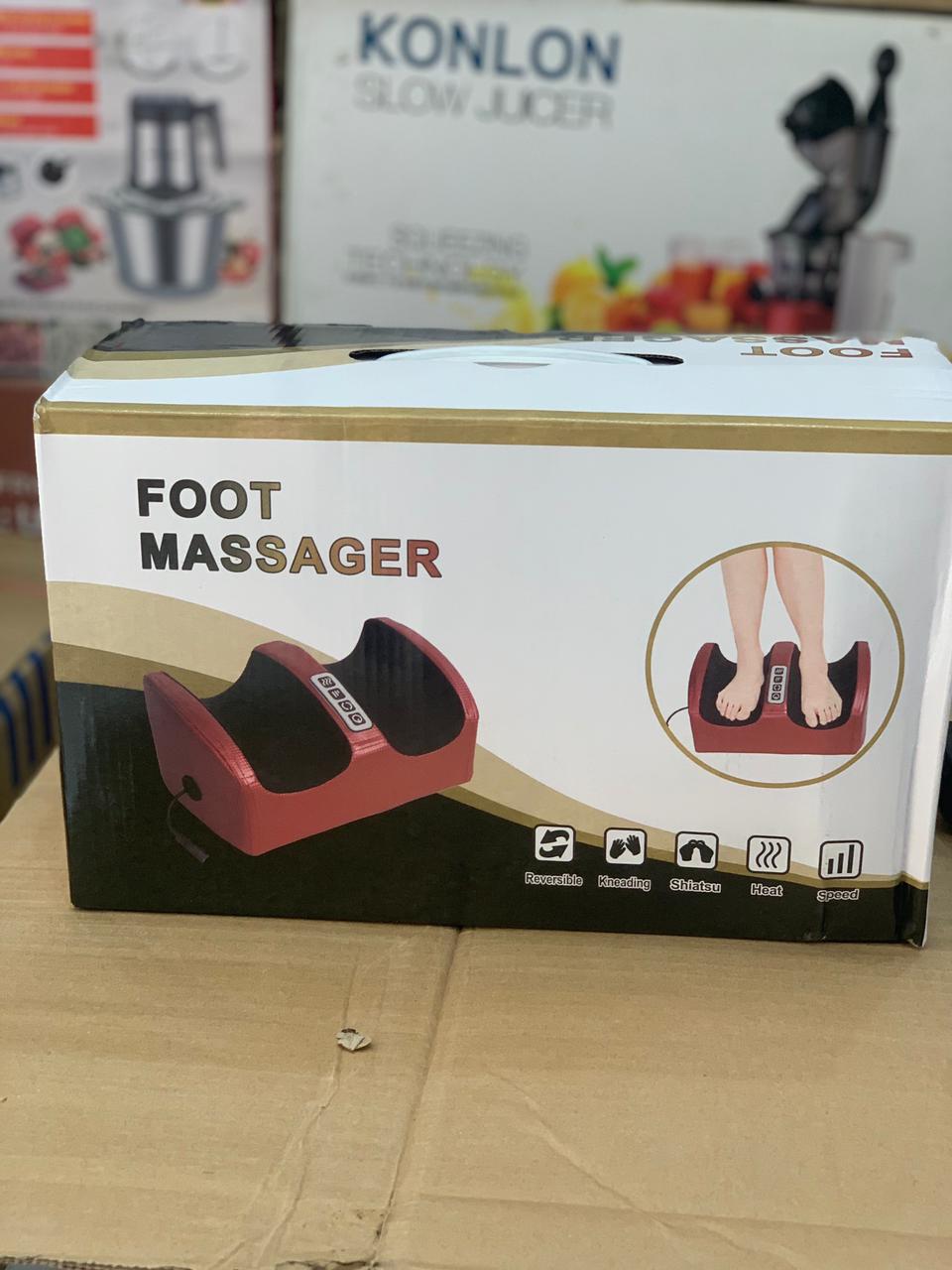 Foot massager with infrared