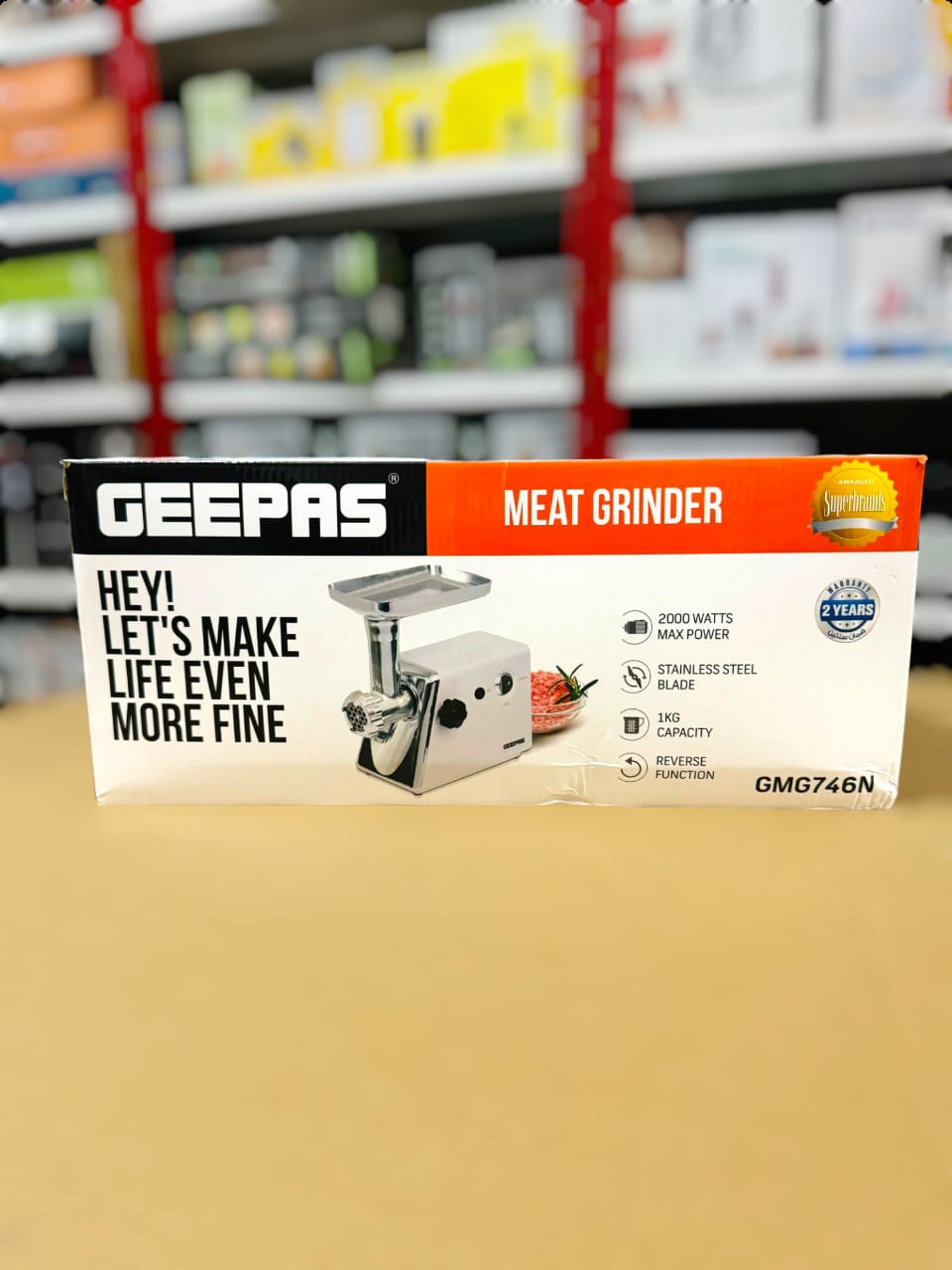 Geepas Meat Mincer GMG746P ( 2 Year warranty