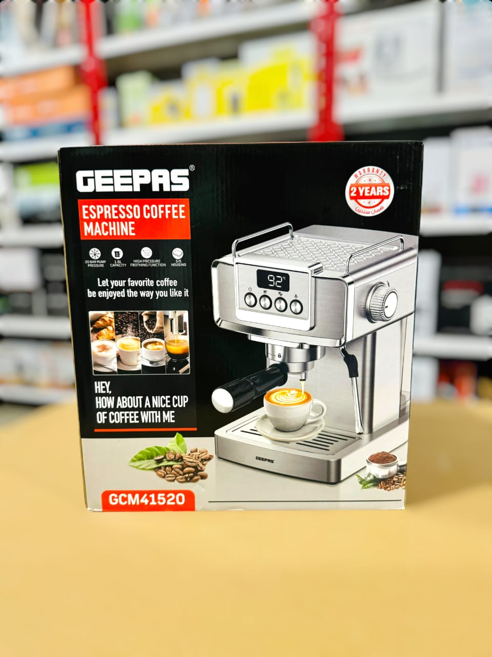 Geepas Espresso Coffee machine-41520