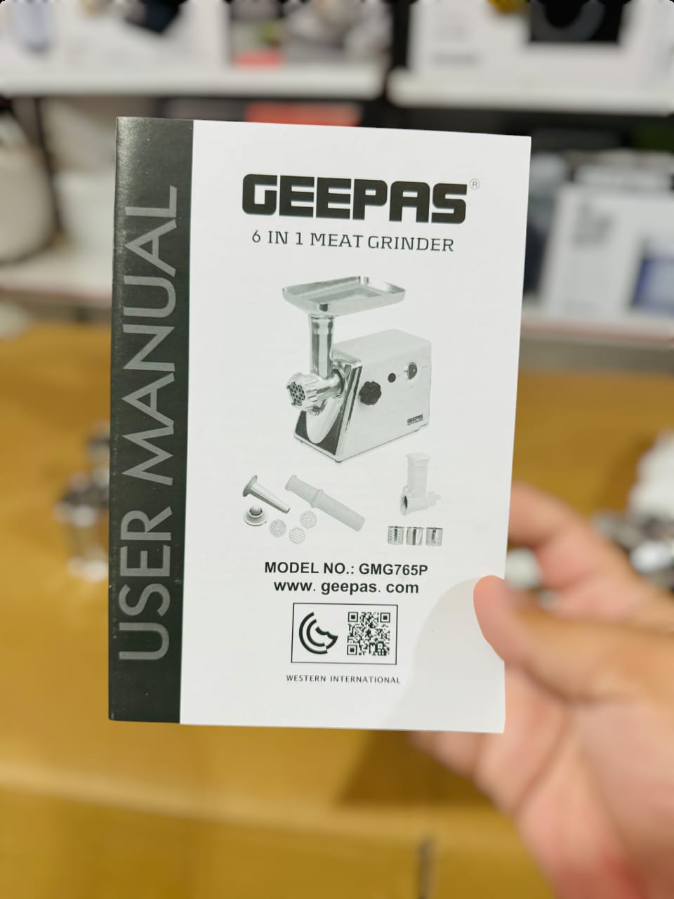 Geepas 6-in-1 Meat Grinder GMG765P ( 2 Year warranty