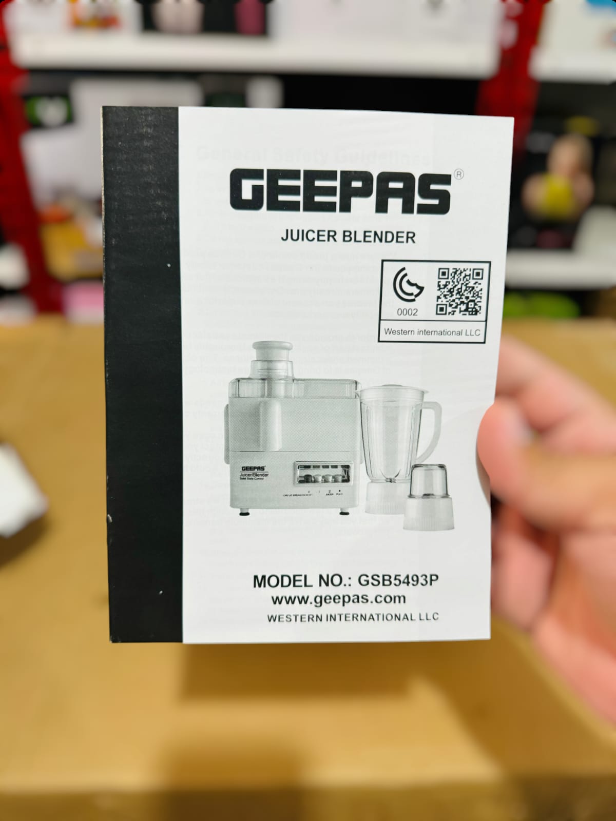 GEEPAS 4 in 1 Juicer Blender Set GSB5493P