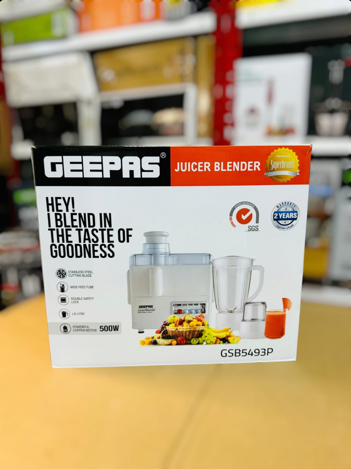 GEEPAS 4 in 1 Juicer Blender Set GSB5493P