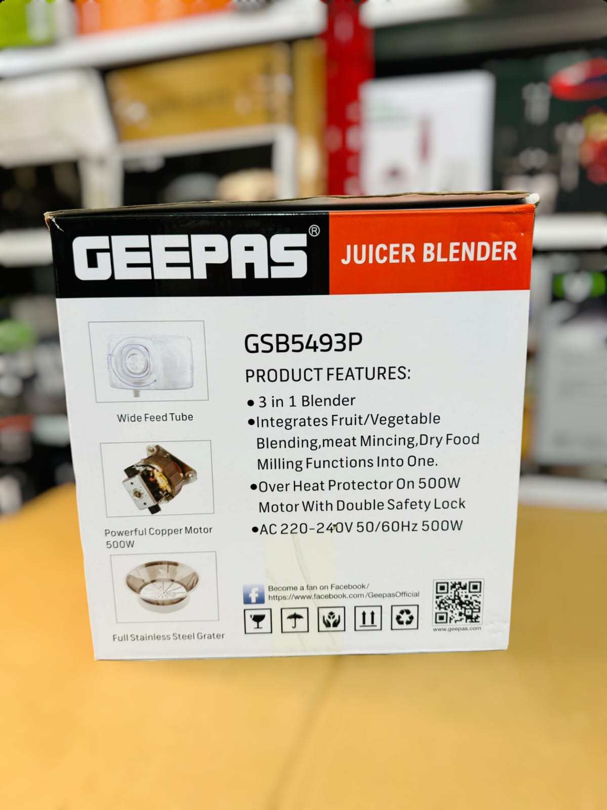 GEEPAS 4 in 1 Juicer Blender Set GSB5493P