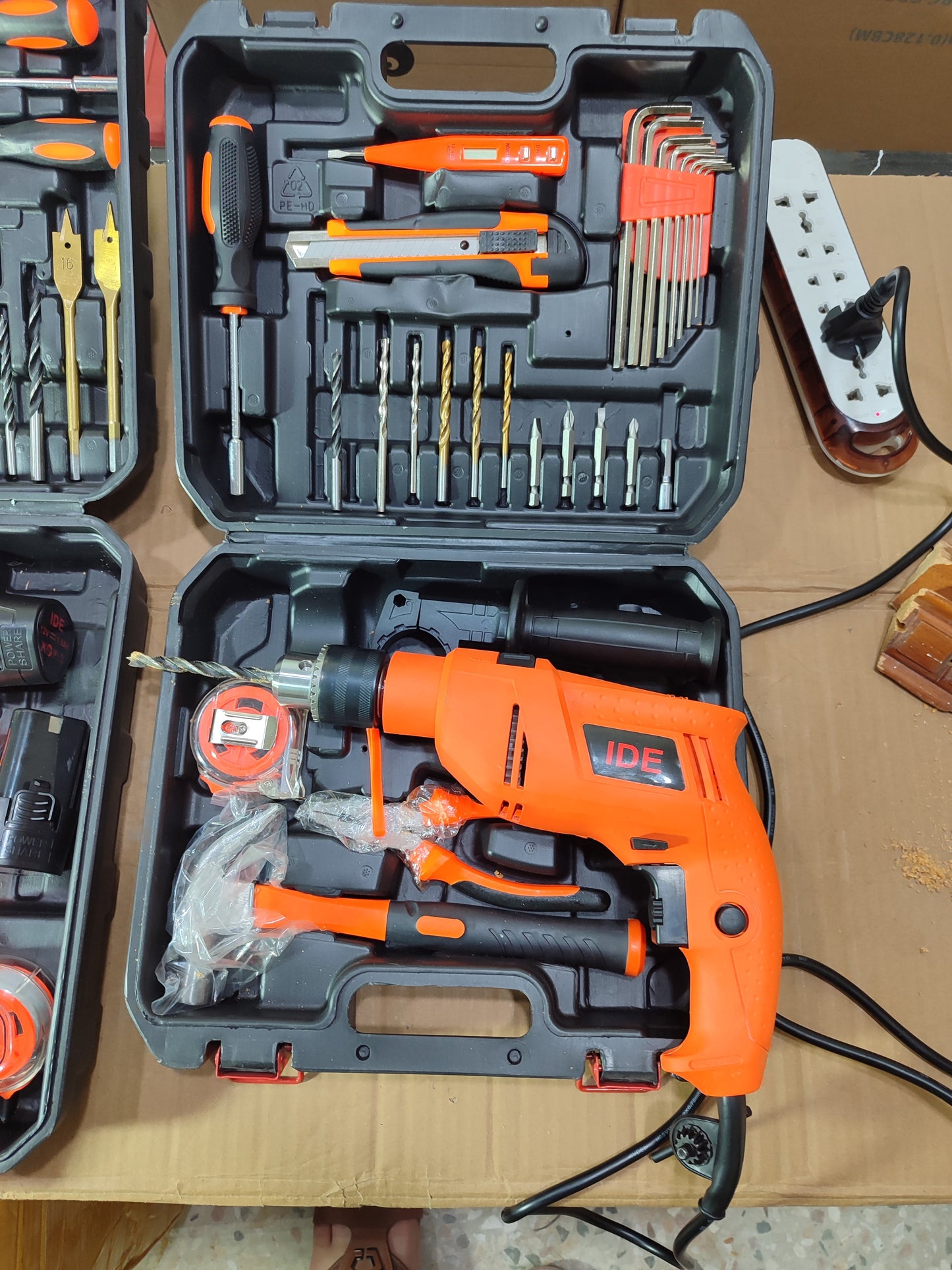 Lot 127 Pieces Drill Machine Hardware Tool Box