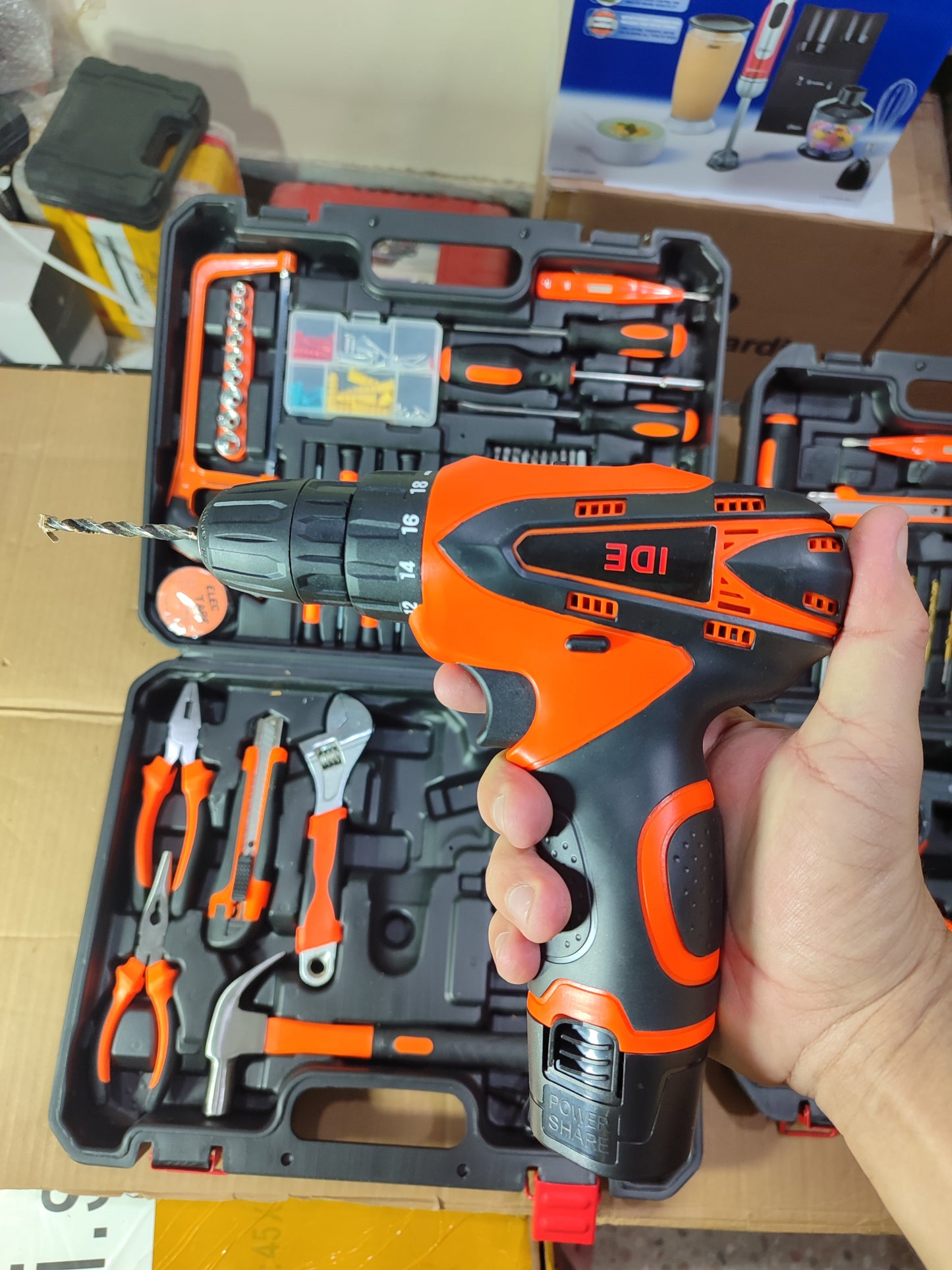 Lot 127 Pieces Drill Machine Hardware Tool Box