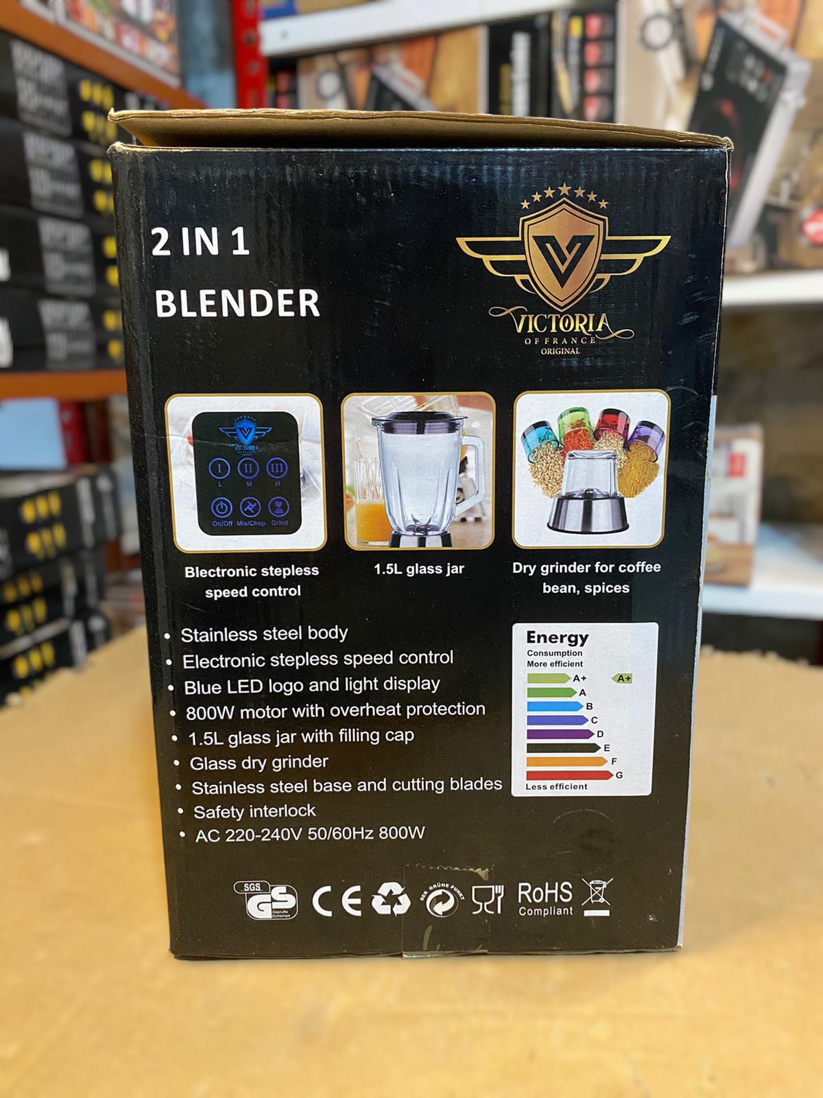 France lot Victoria 2 in 1 blender 800 watt