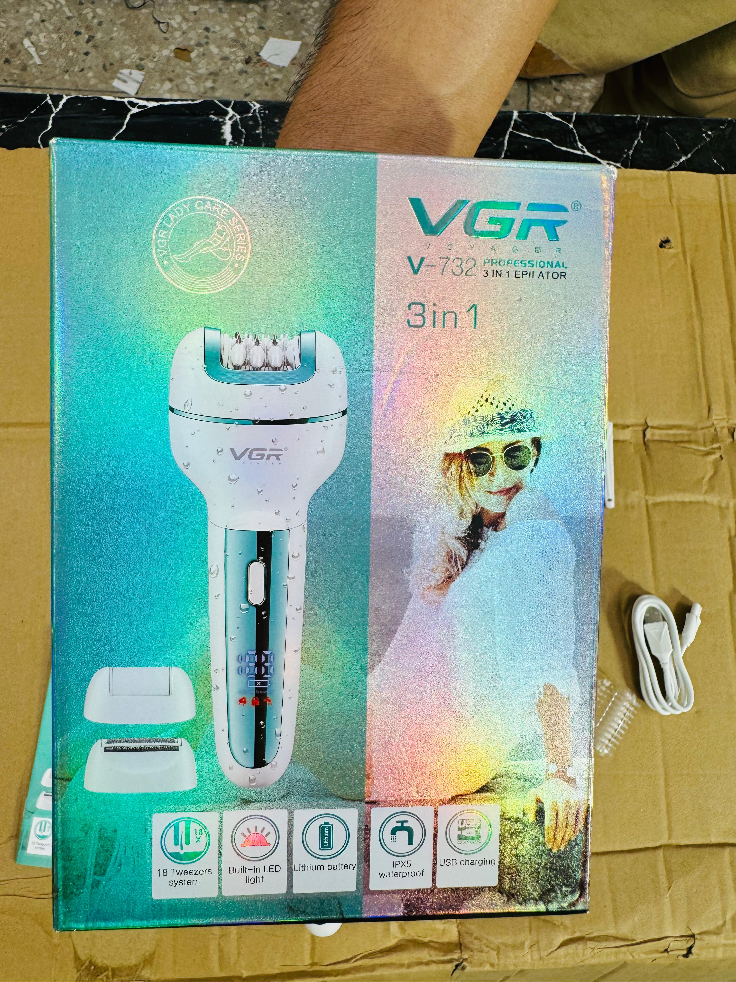 VGR 3 in 1 lady hair remover epilator