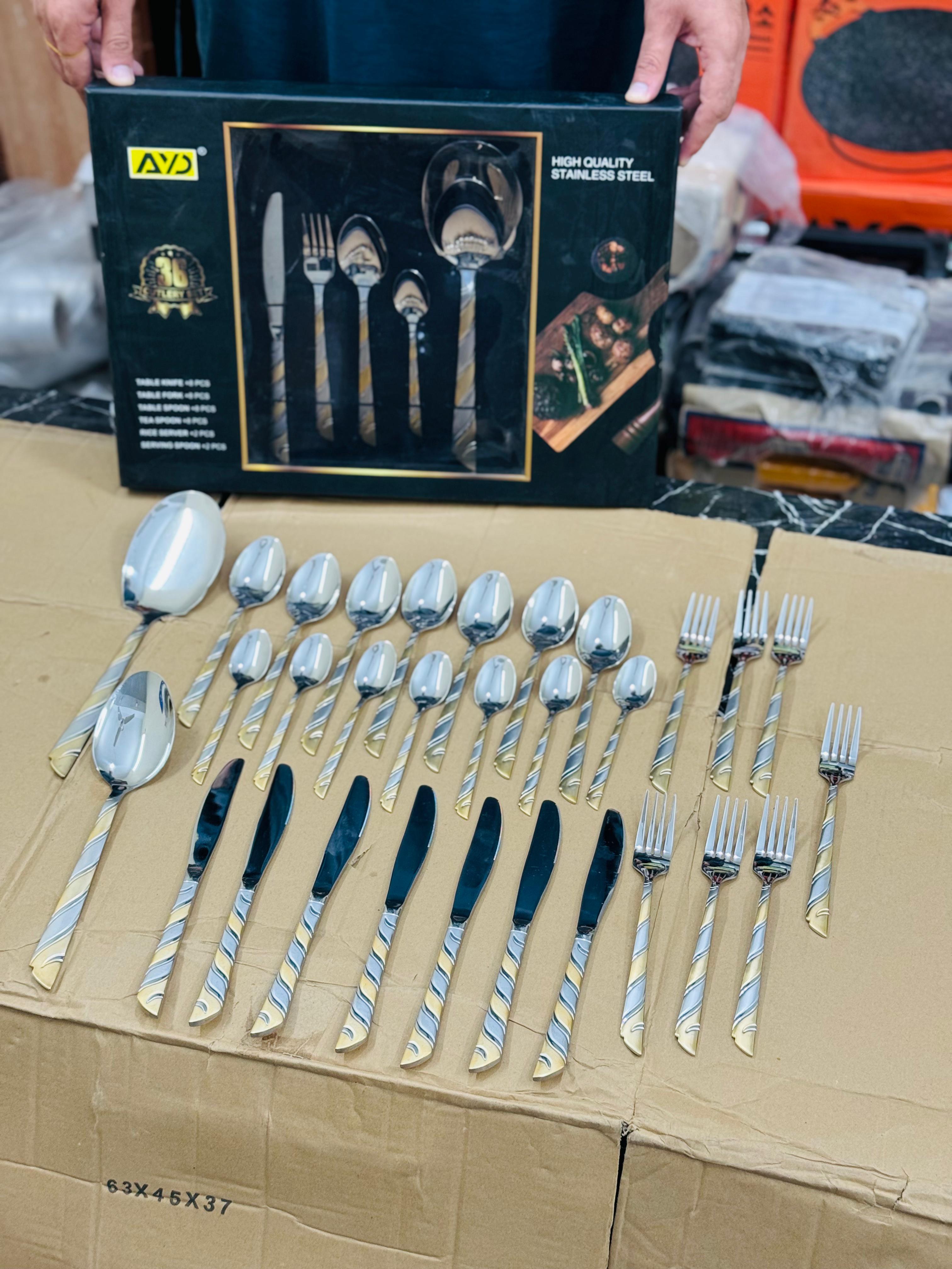 AYD Turkish 36 pieces cutlery set