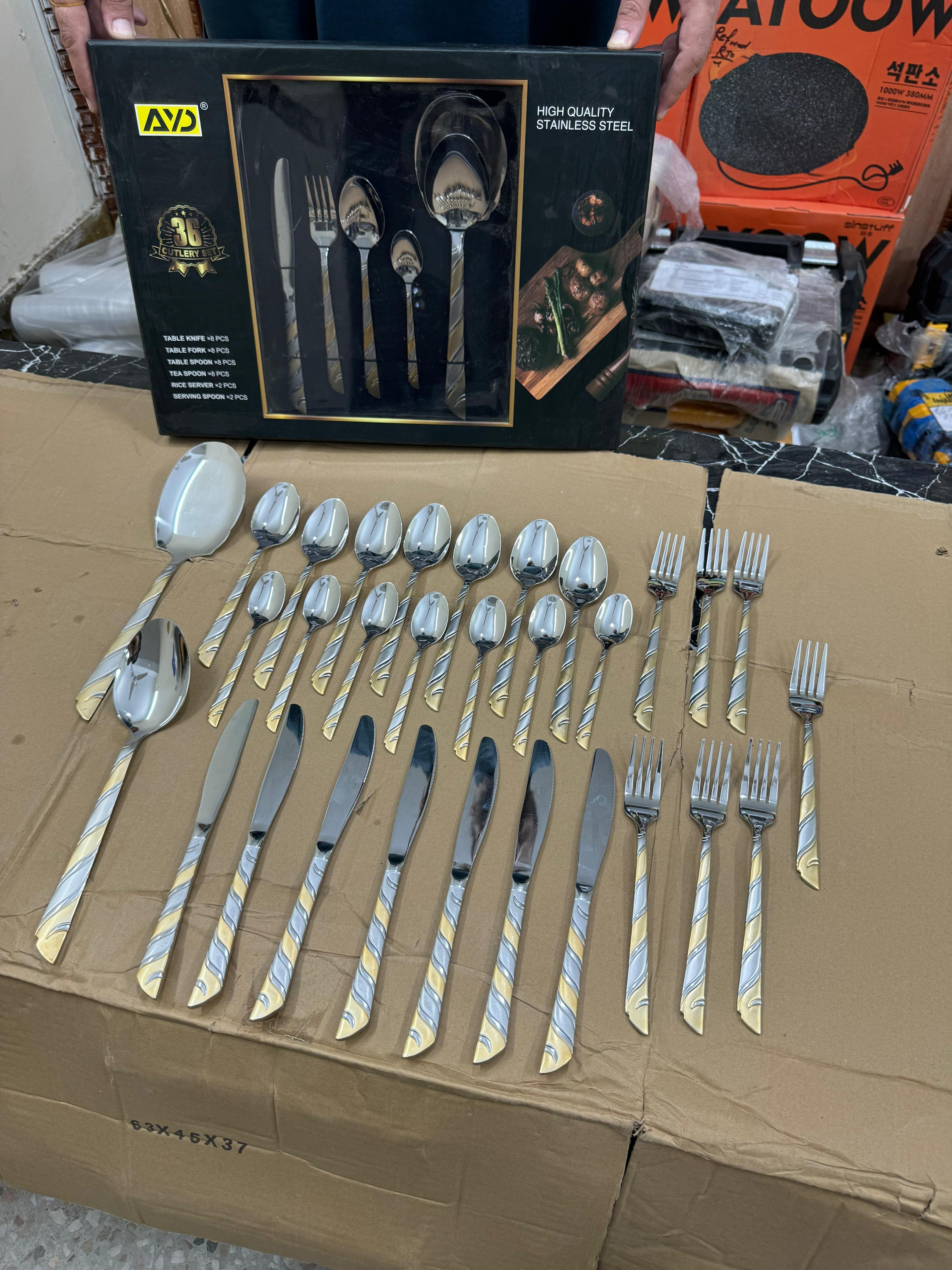 AYD Turkish 36 pieces cutlery set