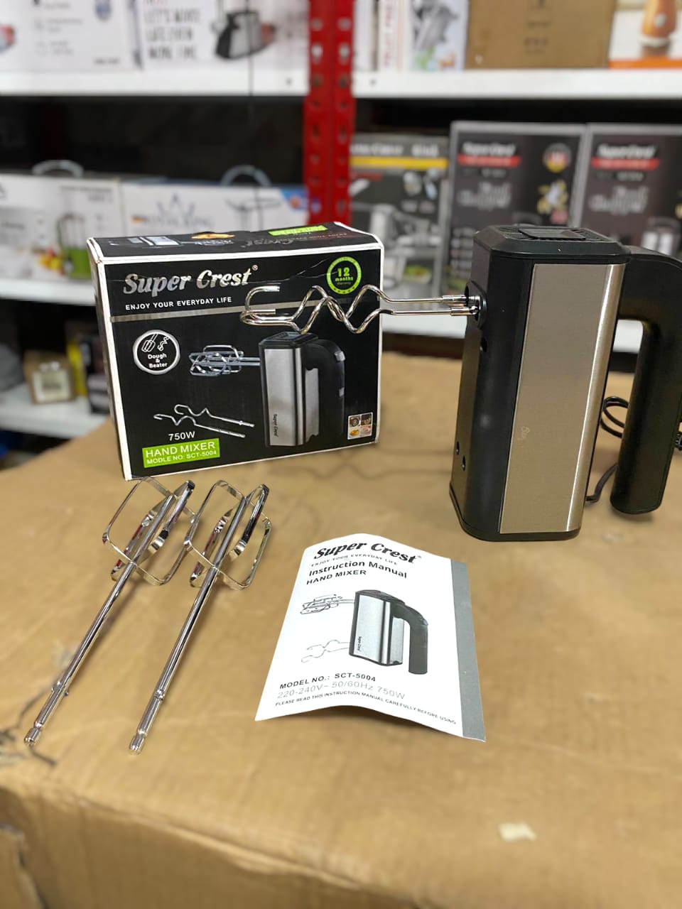 Super crest Hand mixer 750W model no 5004