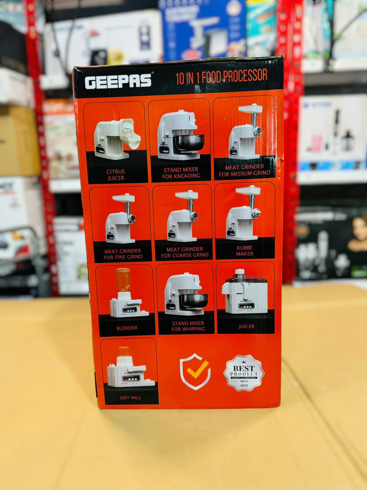 GEEPAS 400W 10 in 1 Food Professor-1650 ( 2 Year warranty