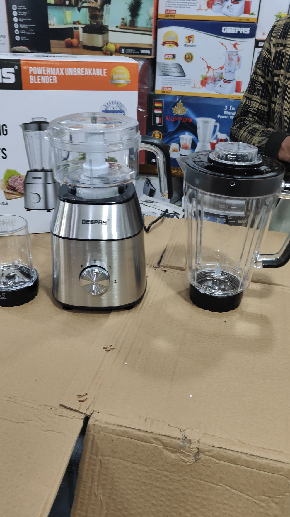 Geepas 3 in 1 unbreakable blender set GSB 44037