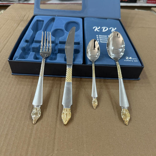 KDK 28pcs Stainless Steel Cutlery Set