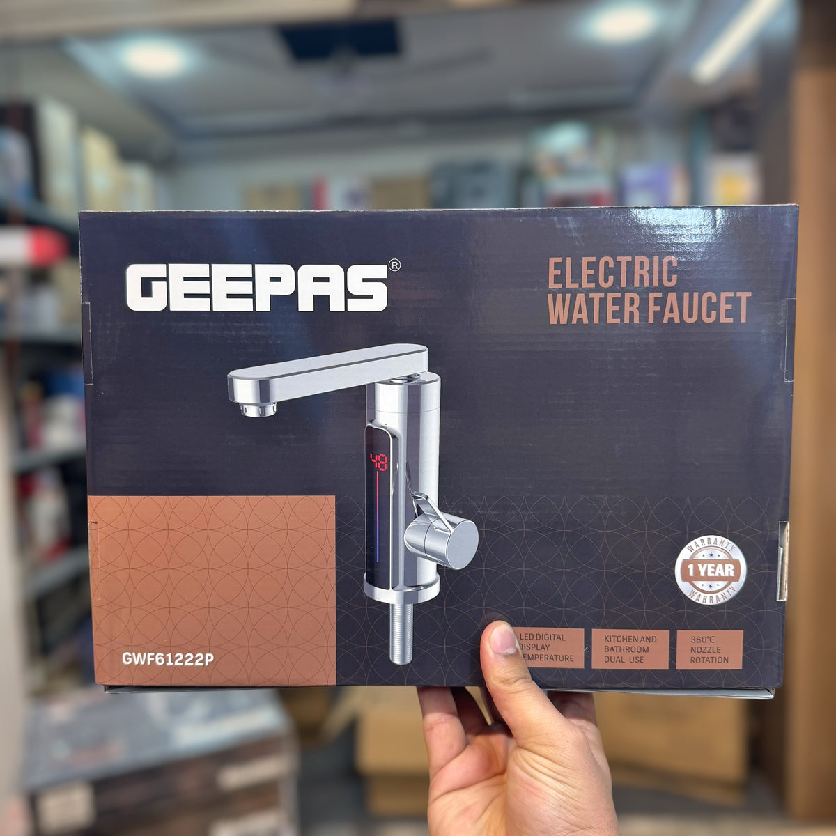 Geepas Electric Water Heating Faucet GWF61222P