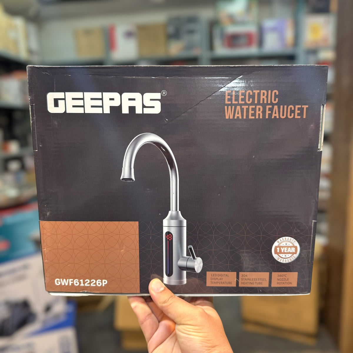 Geepas Electric Water Heating Faucet GWF61226P