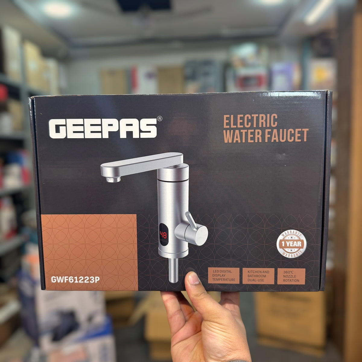 Geepas Electric Water Heating Faucet GWF61223P