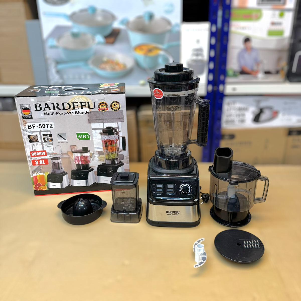 Bardefu 6-in-1 3L Multipurpose Blender - 5072 German Lot