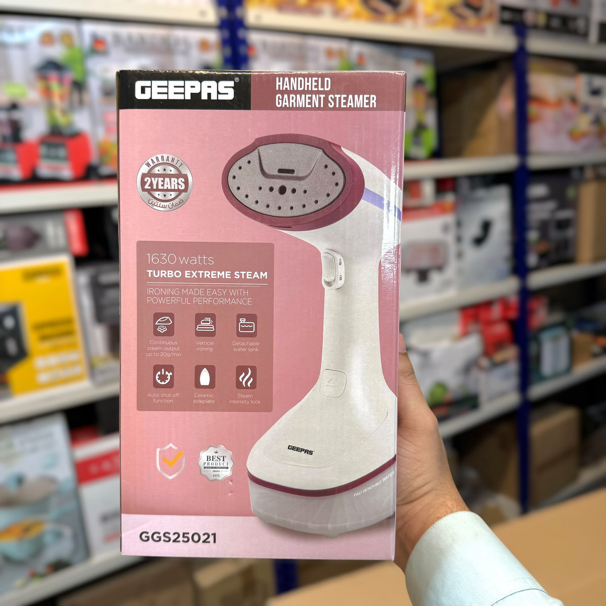 Geepas Handheld Garment Steamer GGS25021