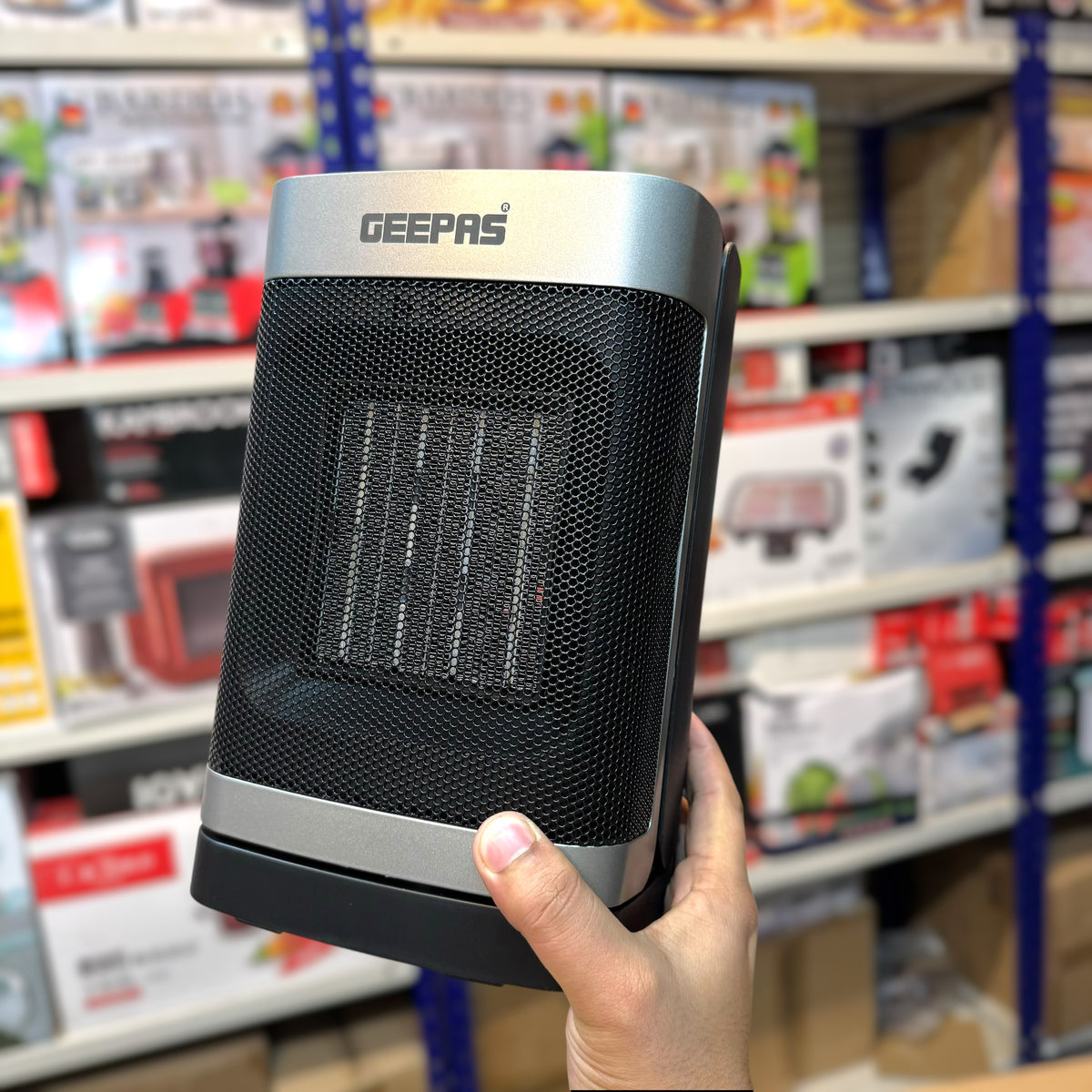 Geepas PTC Fan Heater Black GRH28566 ( 2 Year warranty