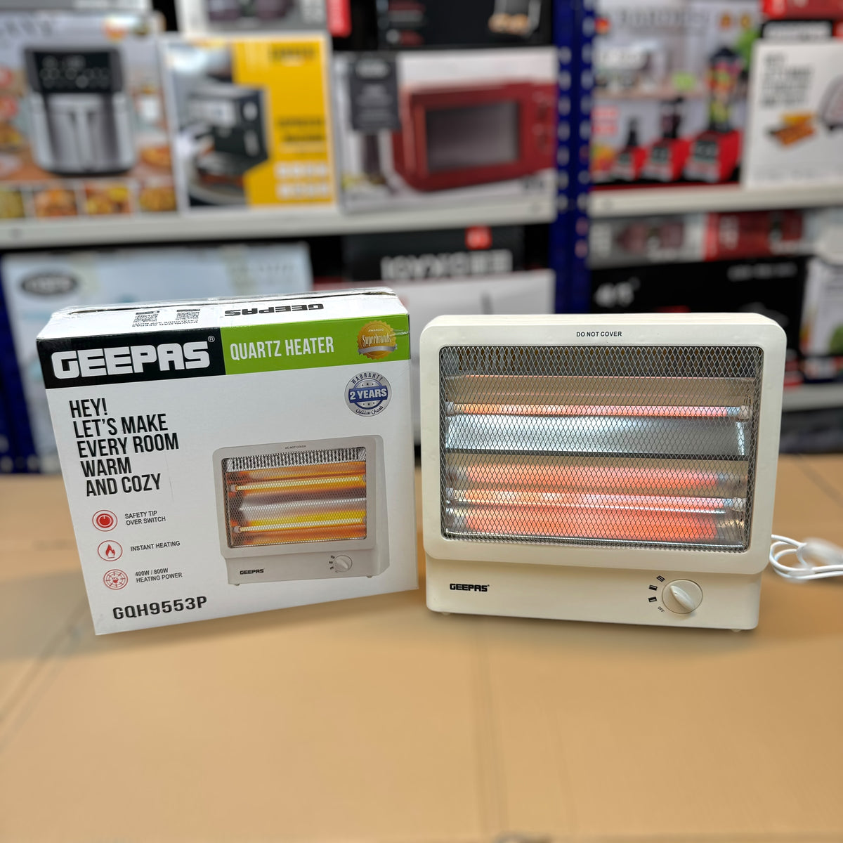 Geepas Quartz Heater GQH9553P ( 2 Year warranty