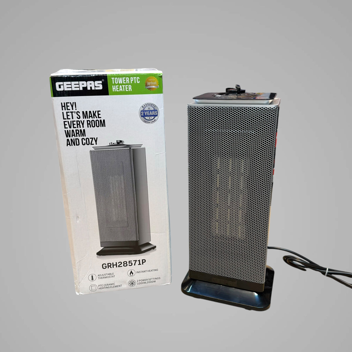 Geepas Tower PTC Heater GRH28571P ( 2 Year warranty