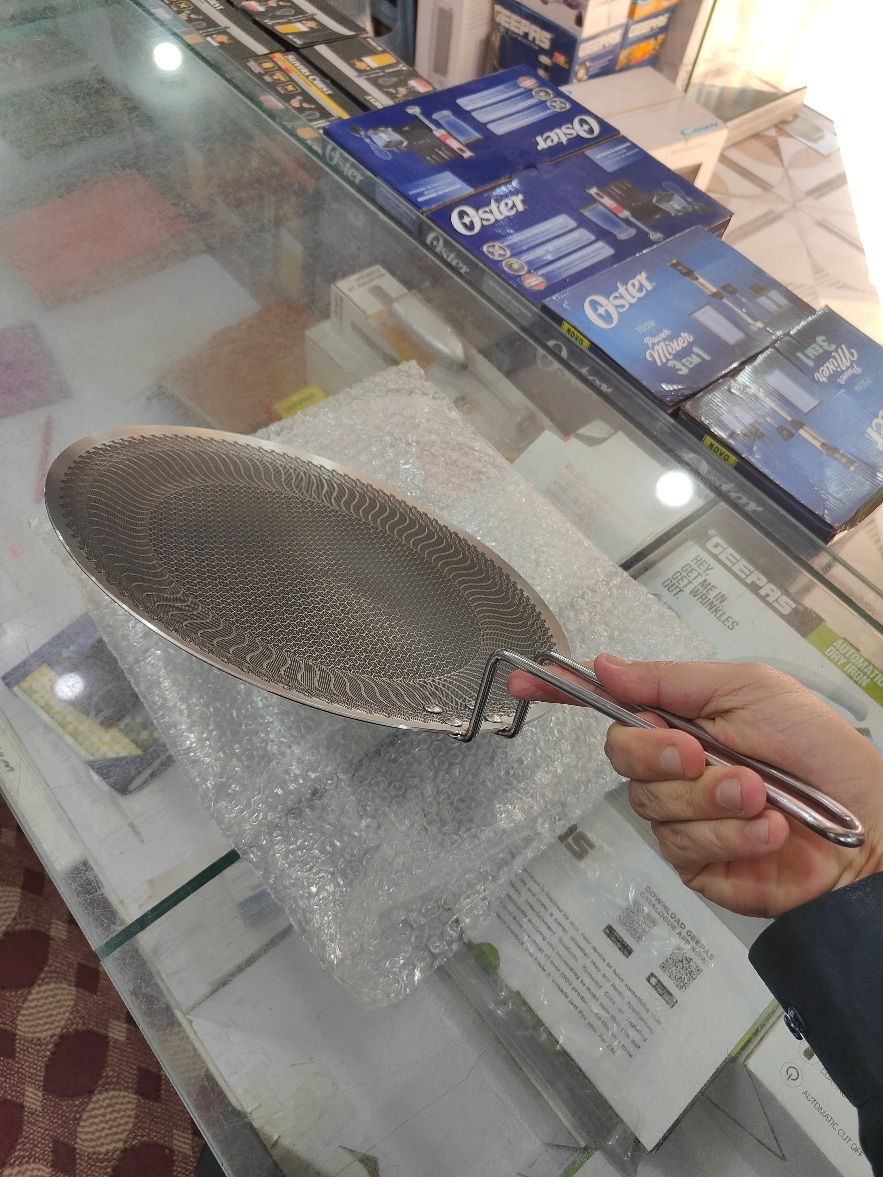 Lot imported 34 cm honeycomb lesser coating tawa