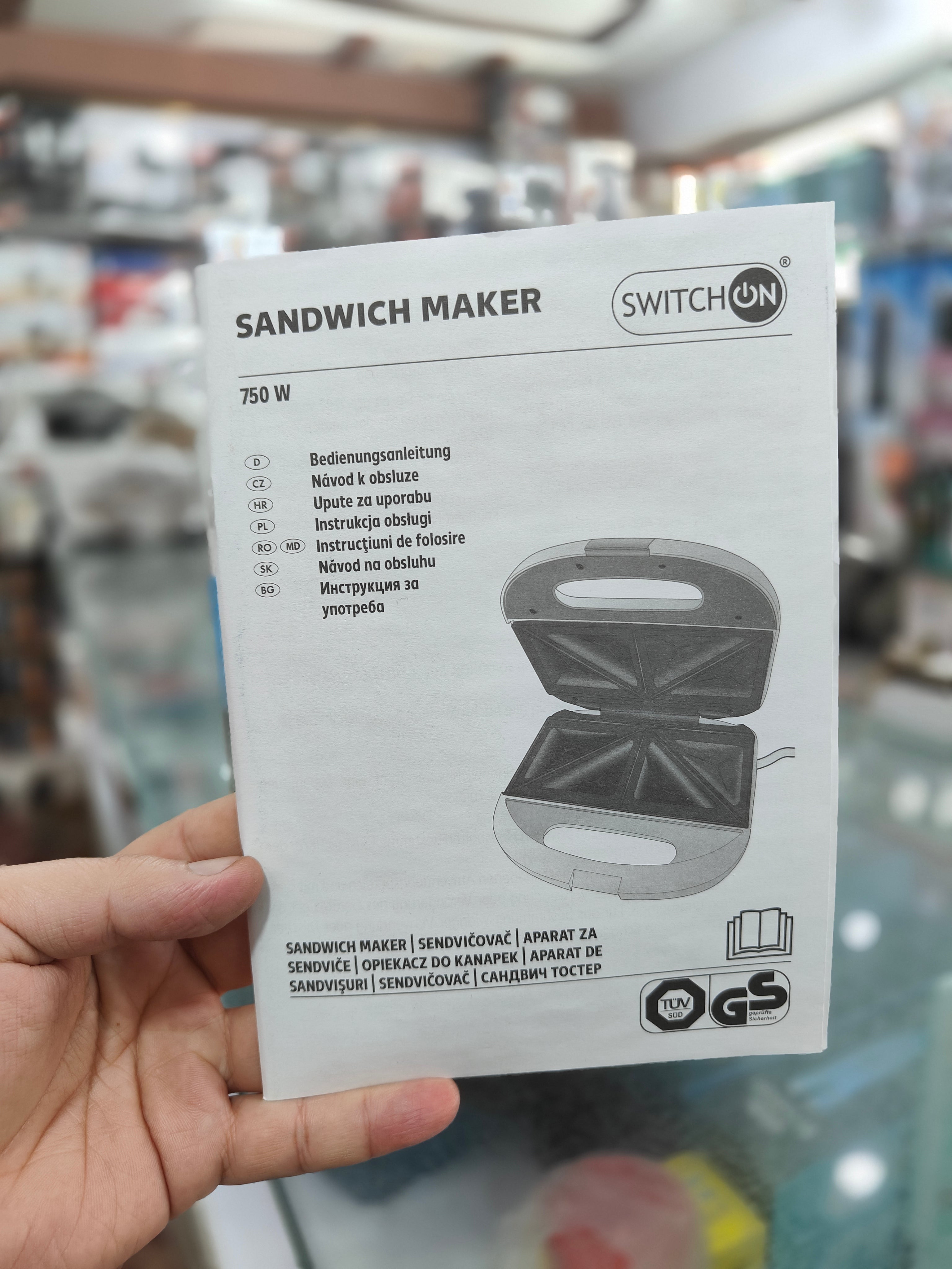 SWITCH ON Sandwich Maker