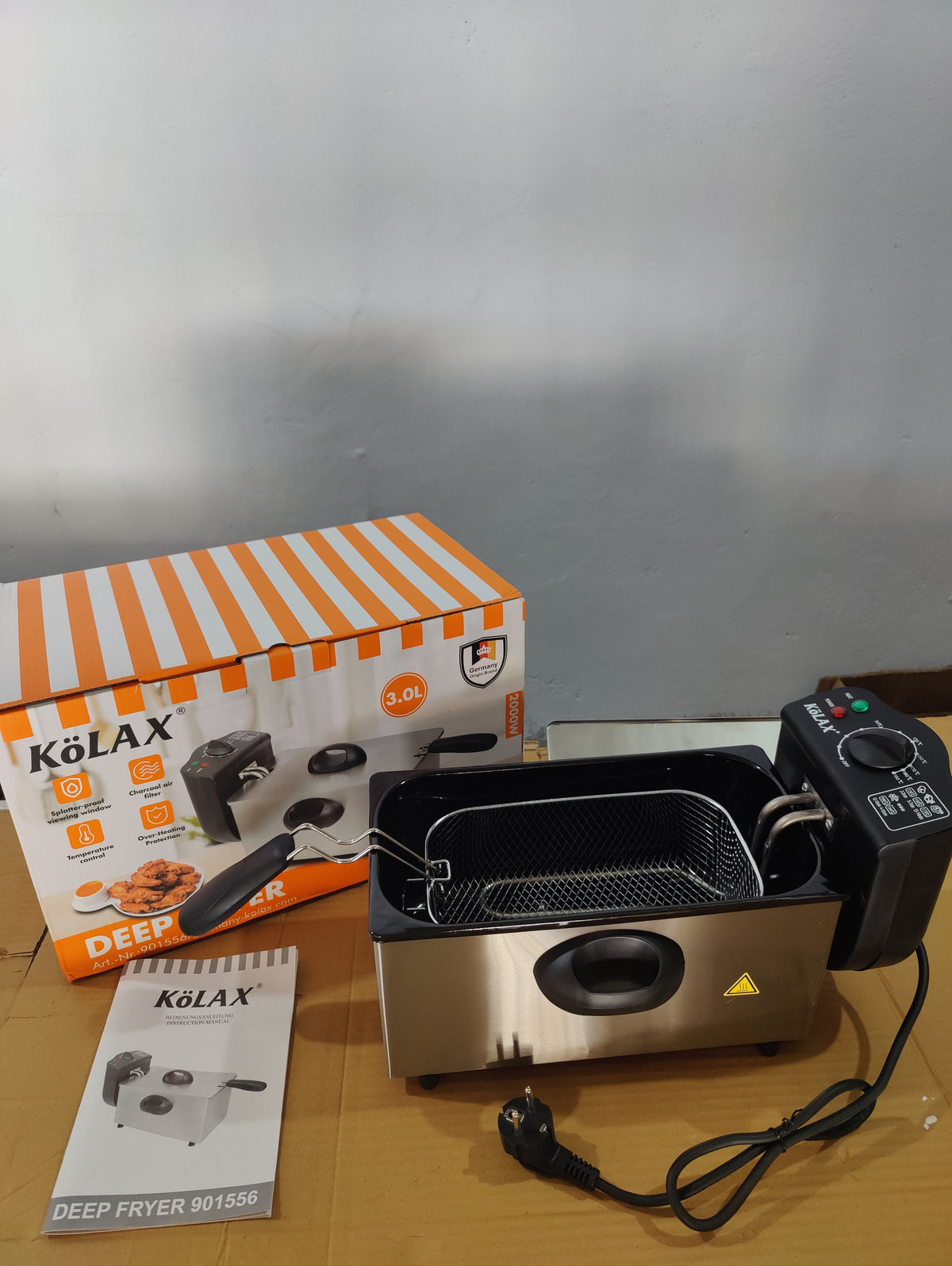 Kolax Germany 3L deep fryer