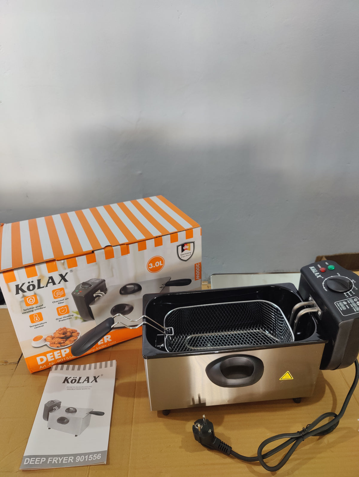 Kolax Germany 3L deep fryer