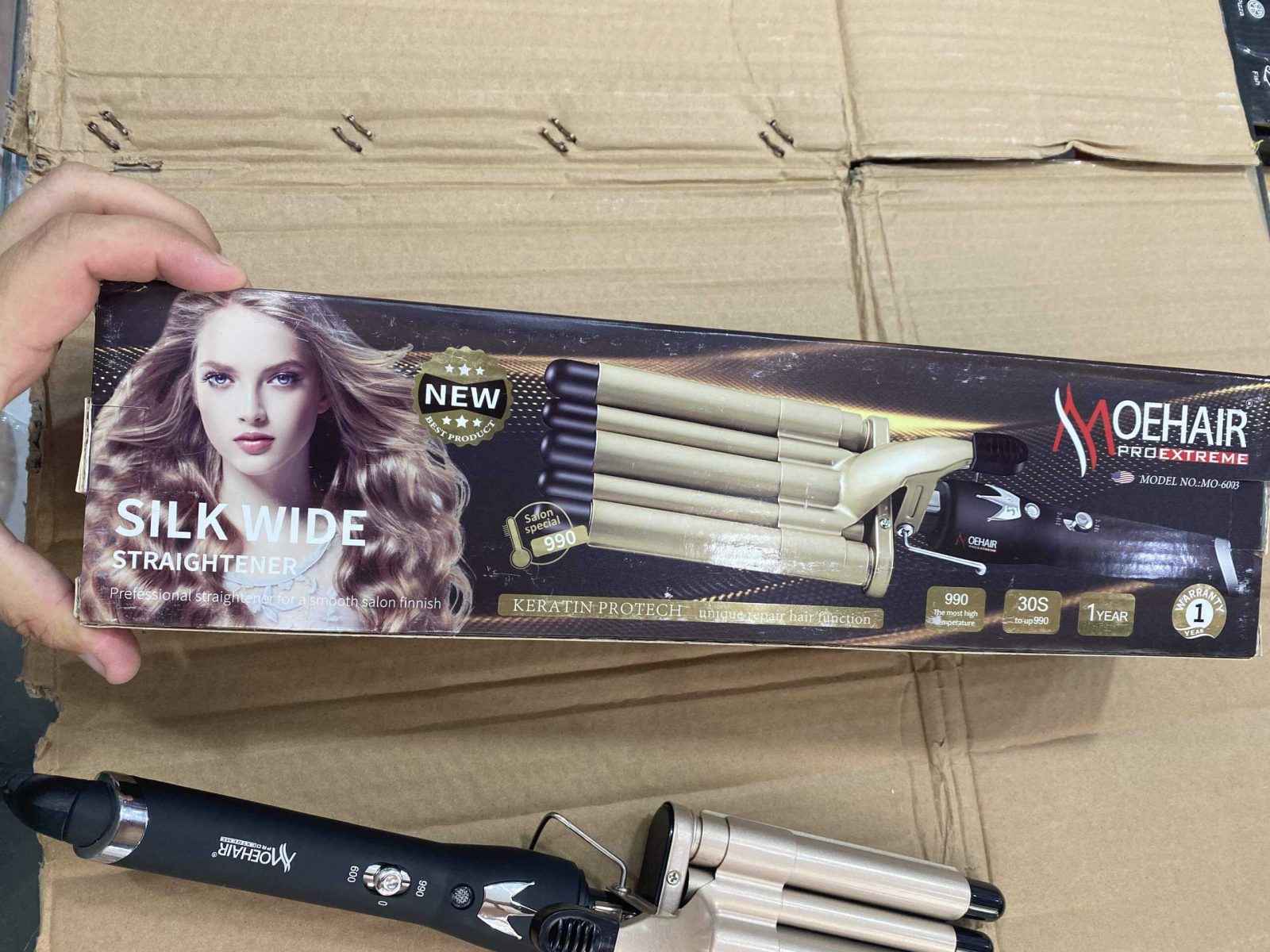 Moehair salon special hair curler / hair iron