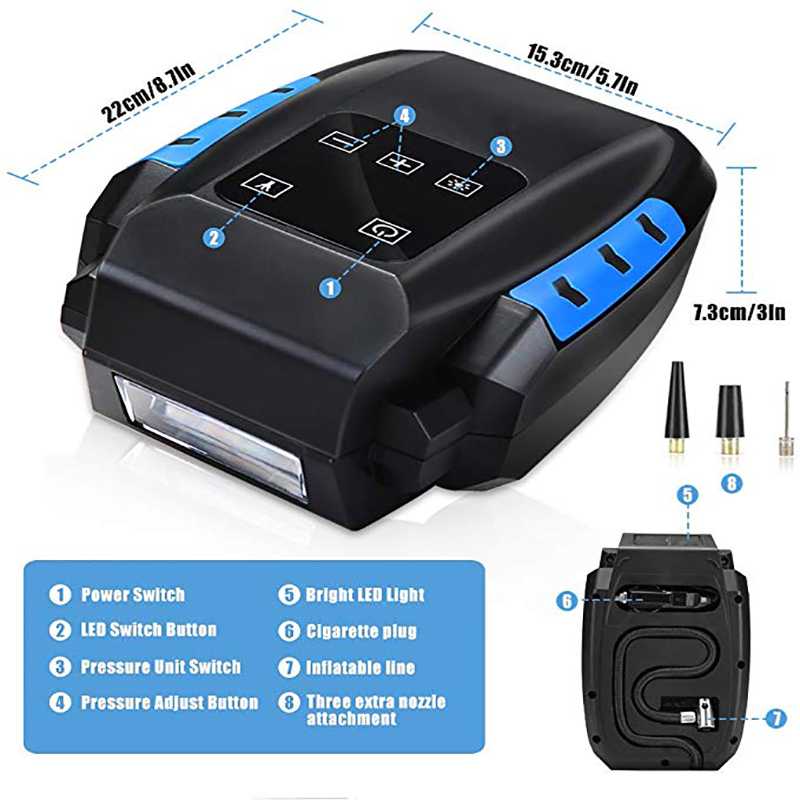 Car air pump / tire inflator