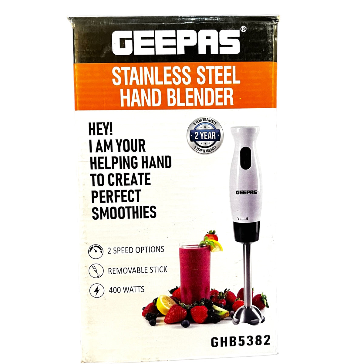 Geepas Stainless Steel Hand Blender GHB 5382