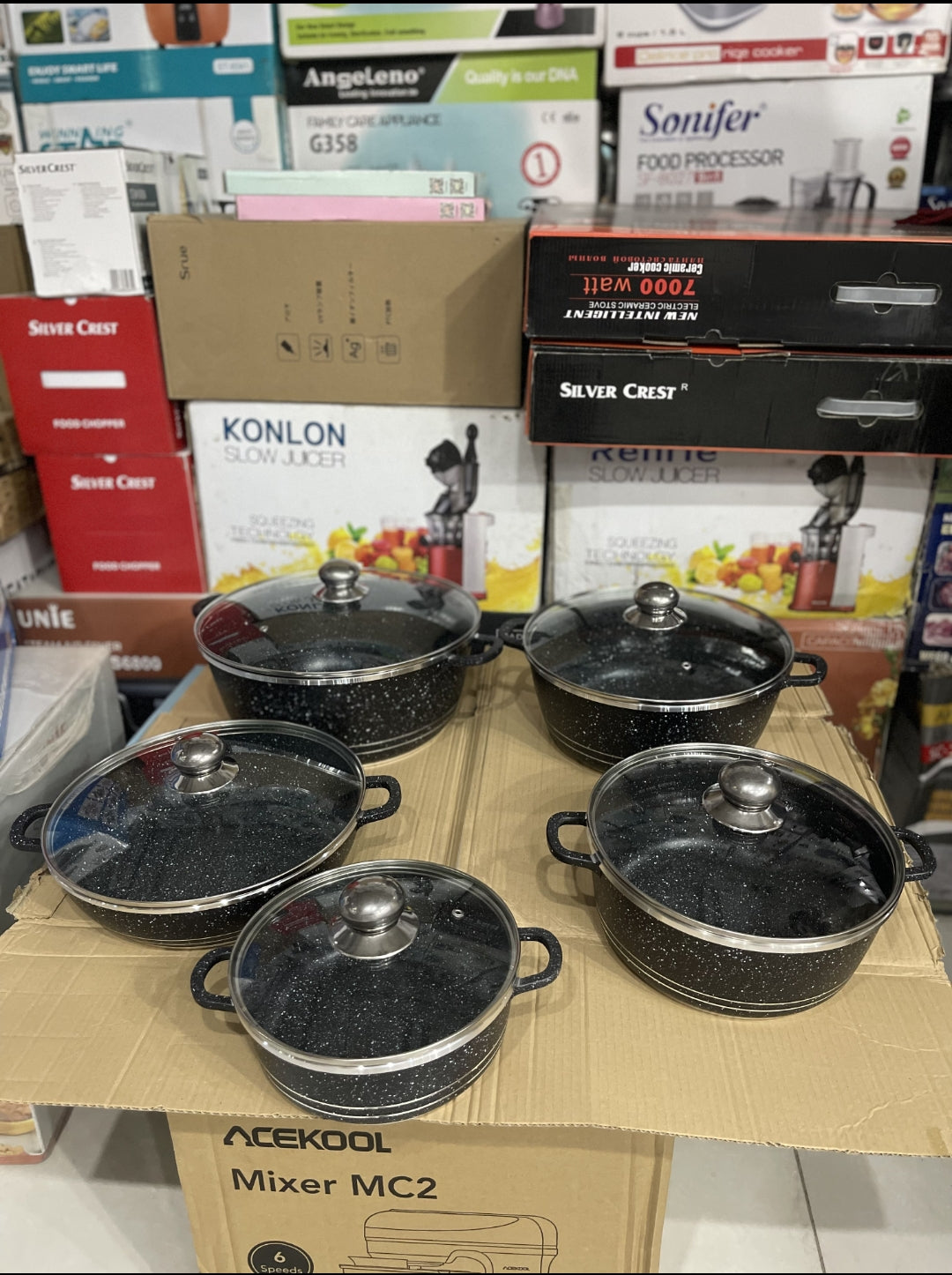 Original Bakhschie Germany  10Pcs Granite Cookware Set