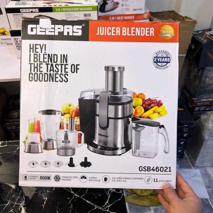 Geepas 11 in 1 Juicer & Blender GSB46021( 2 years warranty)