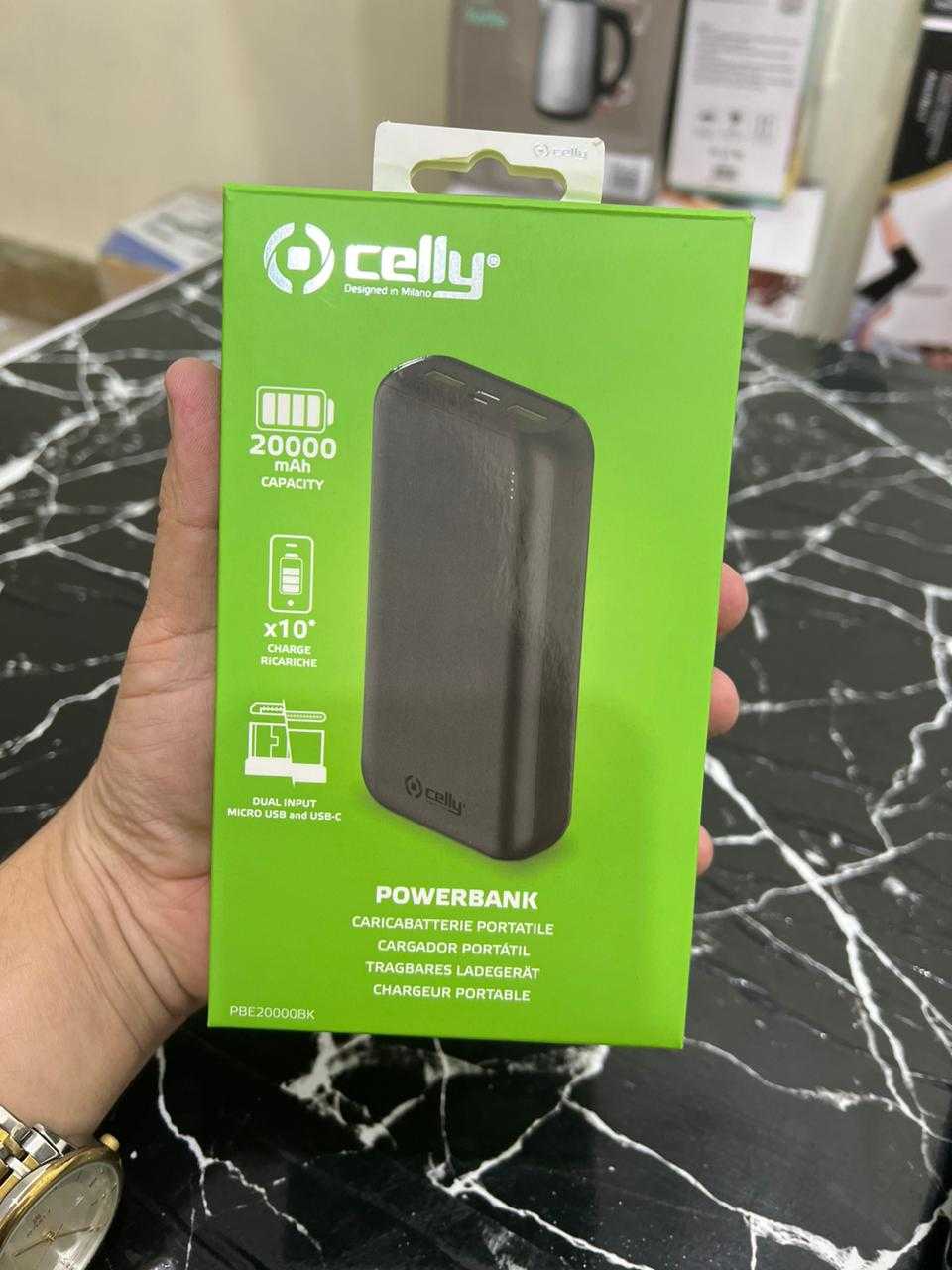 original italy lot celly 20000 mah power bank