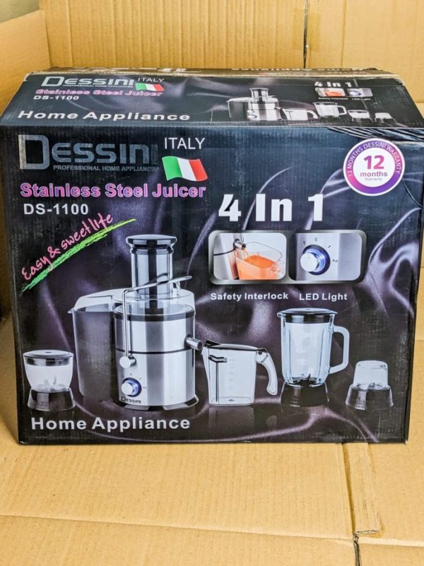 Dessini Italy Lot Stainless Steal juicer & Food Factory (High Quality)