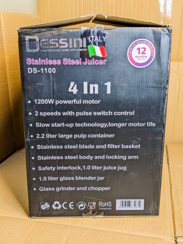 Dessini Italy Lot Stainless Steal juicer & Food Factory (High Quality)