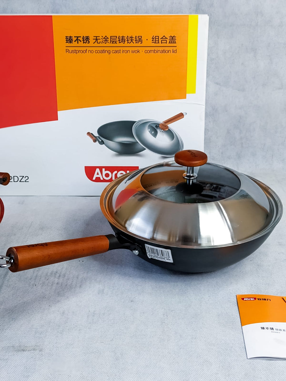 Lot Imported Rustproof no coating cast  Premium Iron Wok (High Quality)