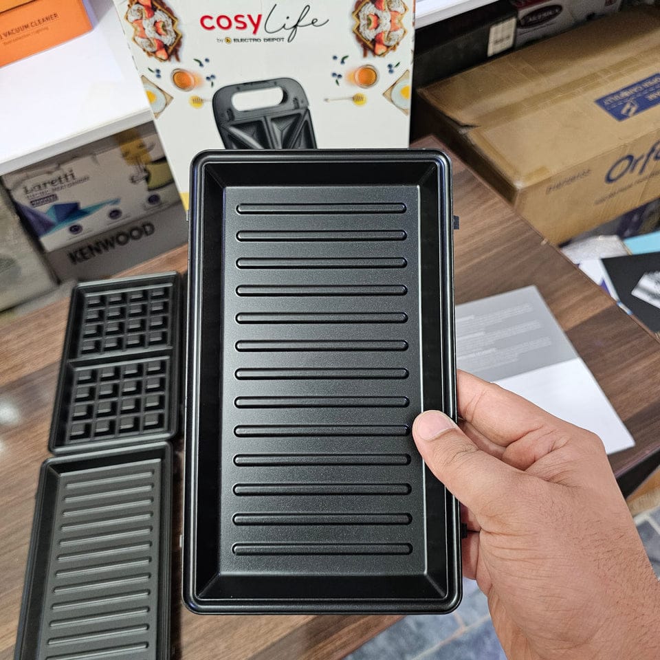 Cosylife 3-in-1 Sandwich Grill and Waffle maker