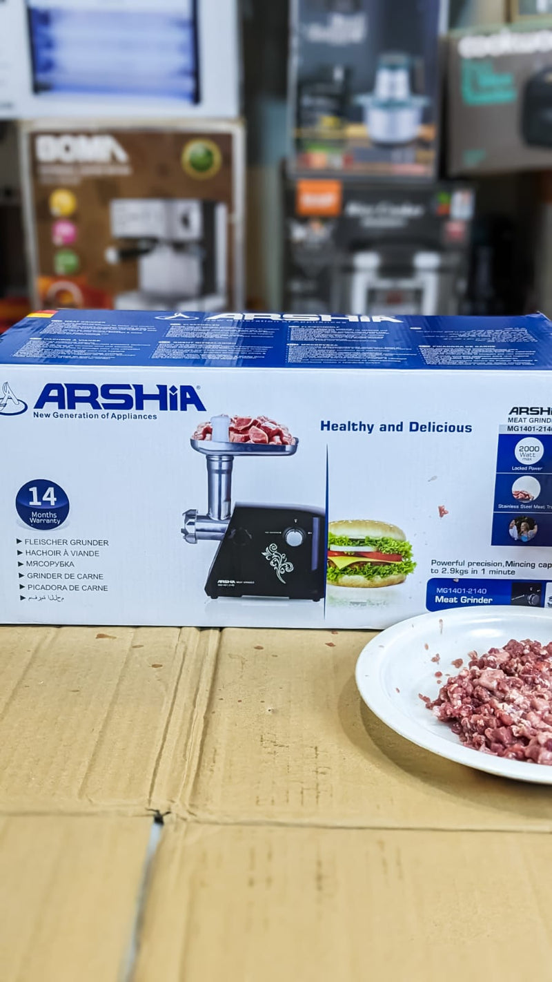 Germany Arshia Meat Mincer and grinder High Quality MG1401 (commercial)