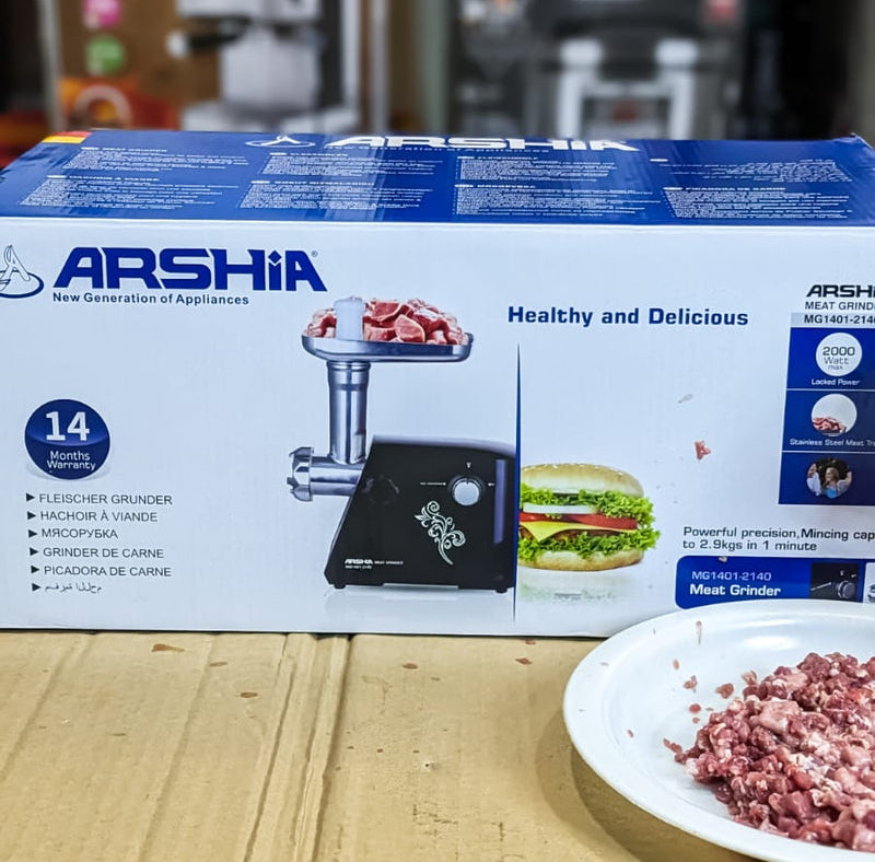 Germany Arshia Meat Mincer and grinder High Quality MG1401 (commercial)
