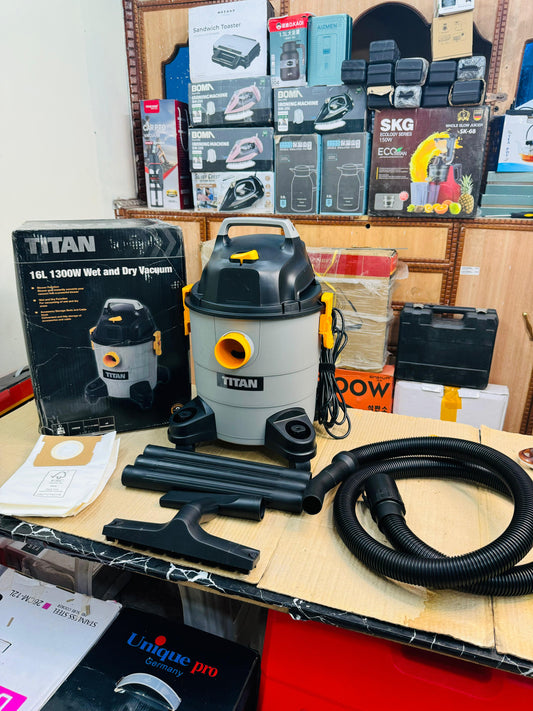 Titan 1300W 16Ltr Wet & Dry Vacuum