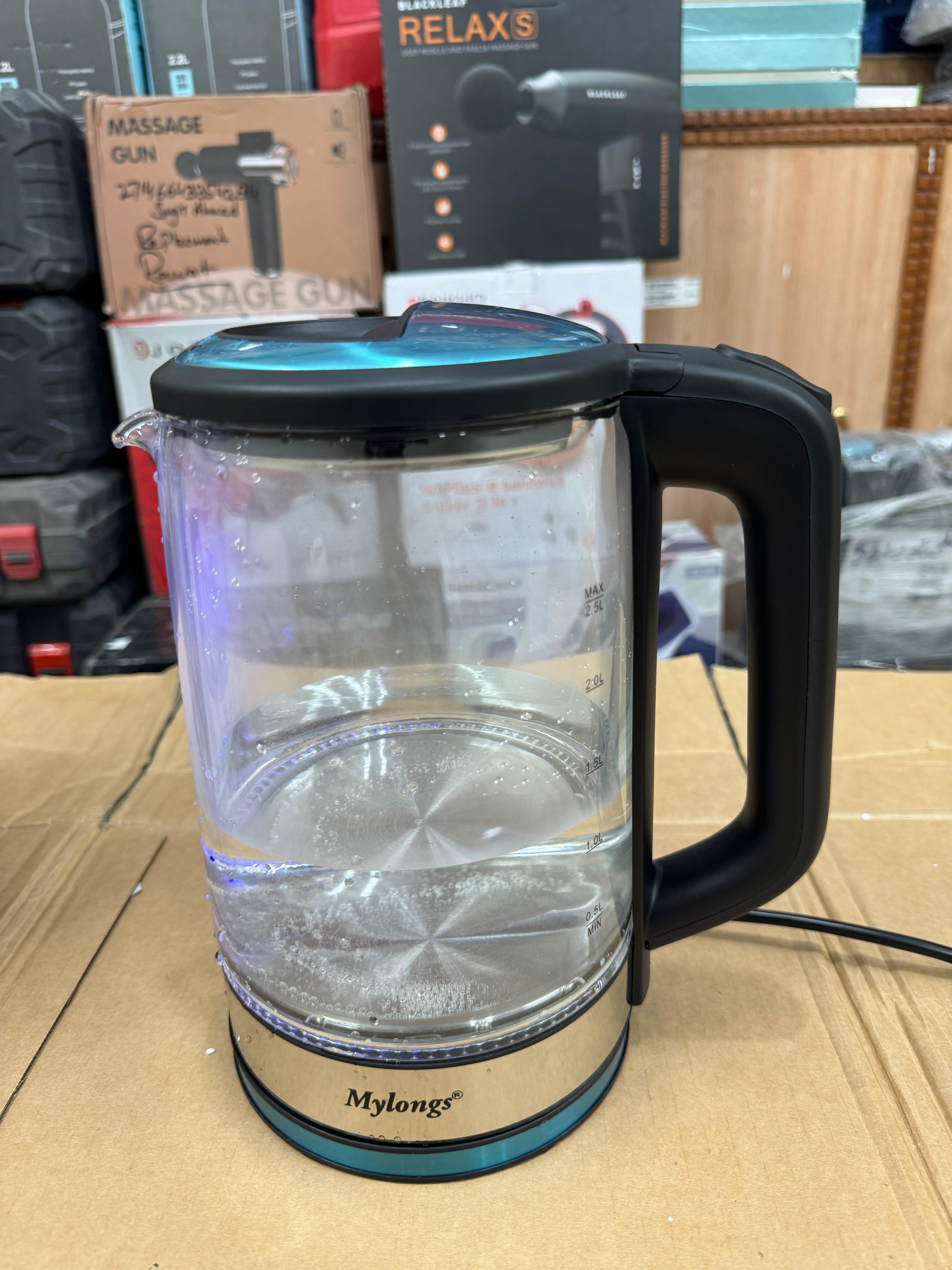 mylong electric glass kettle