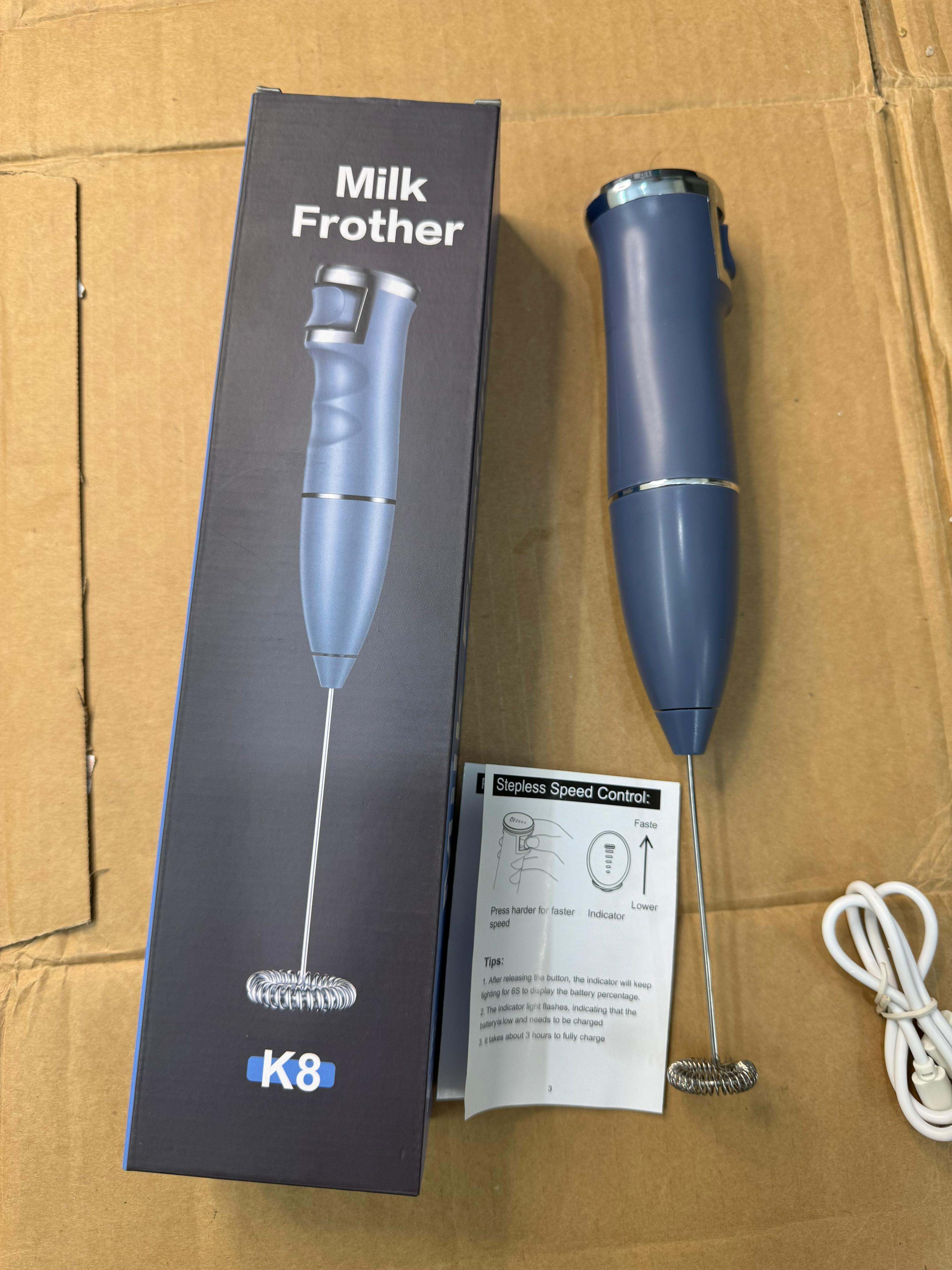 rechargeable milk frother (milk frother