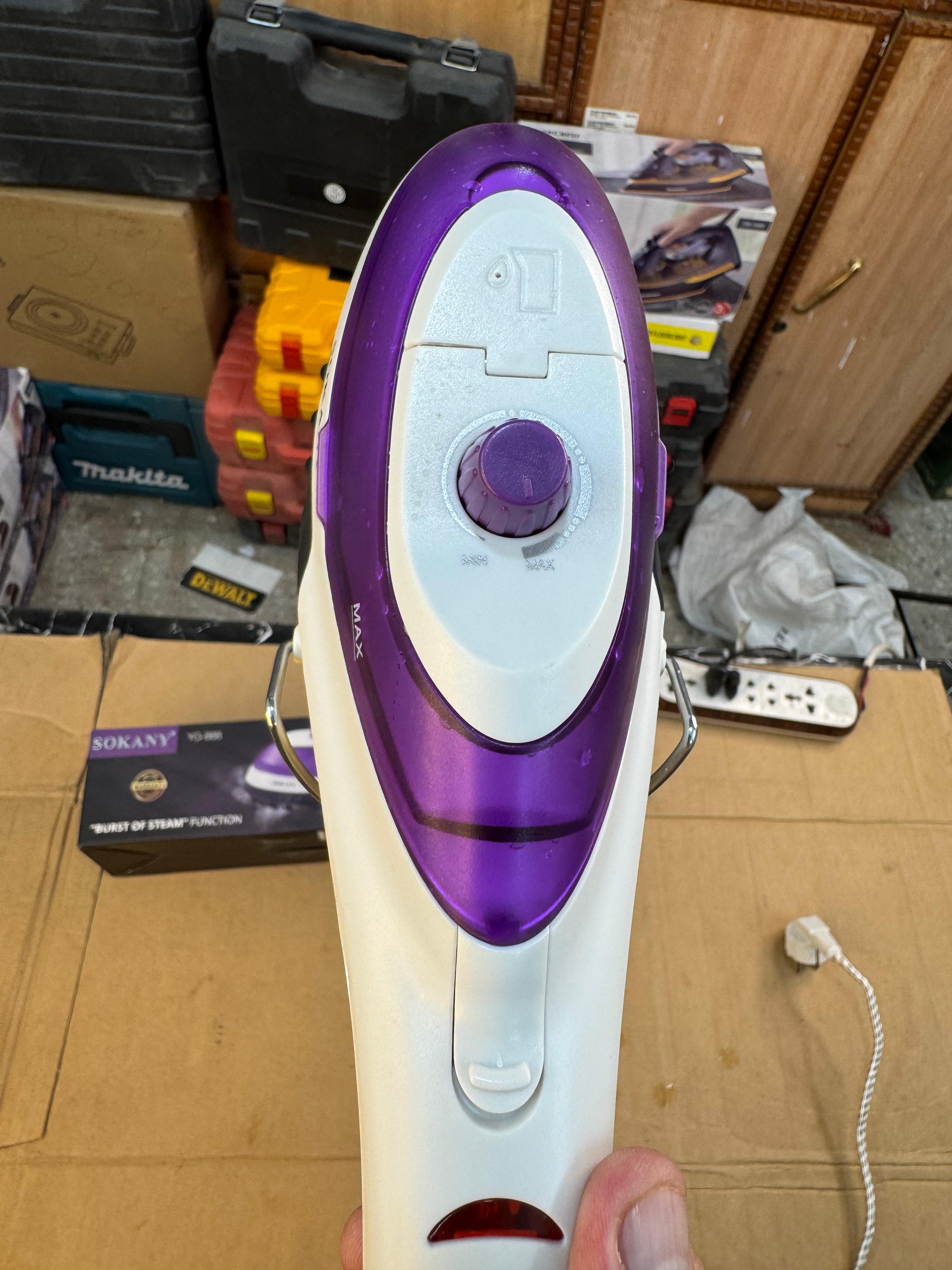 Sokany handy garment steamer & steam iron