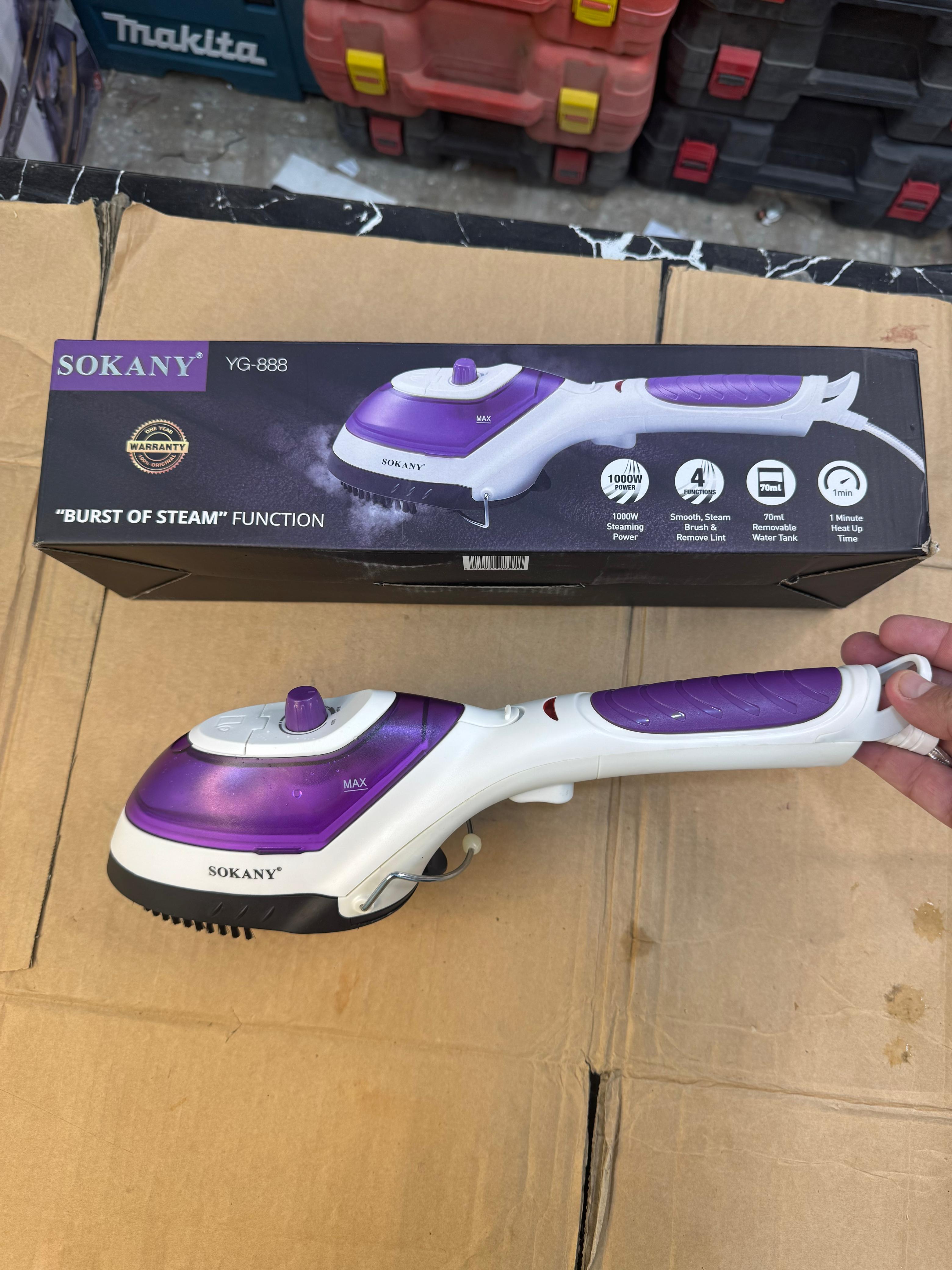 Sokany handy garment steamer & steam iron