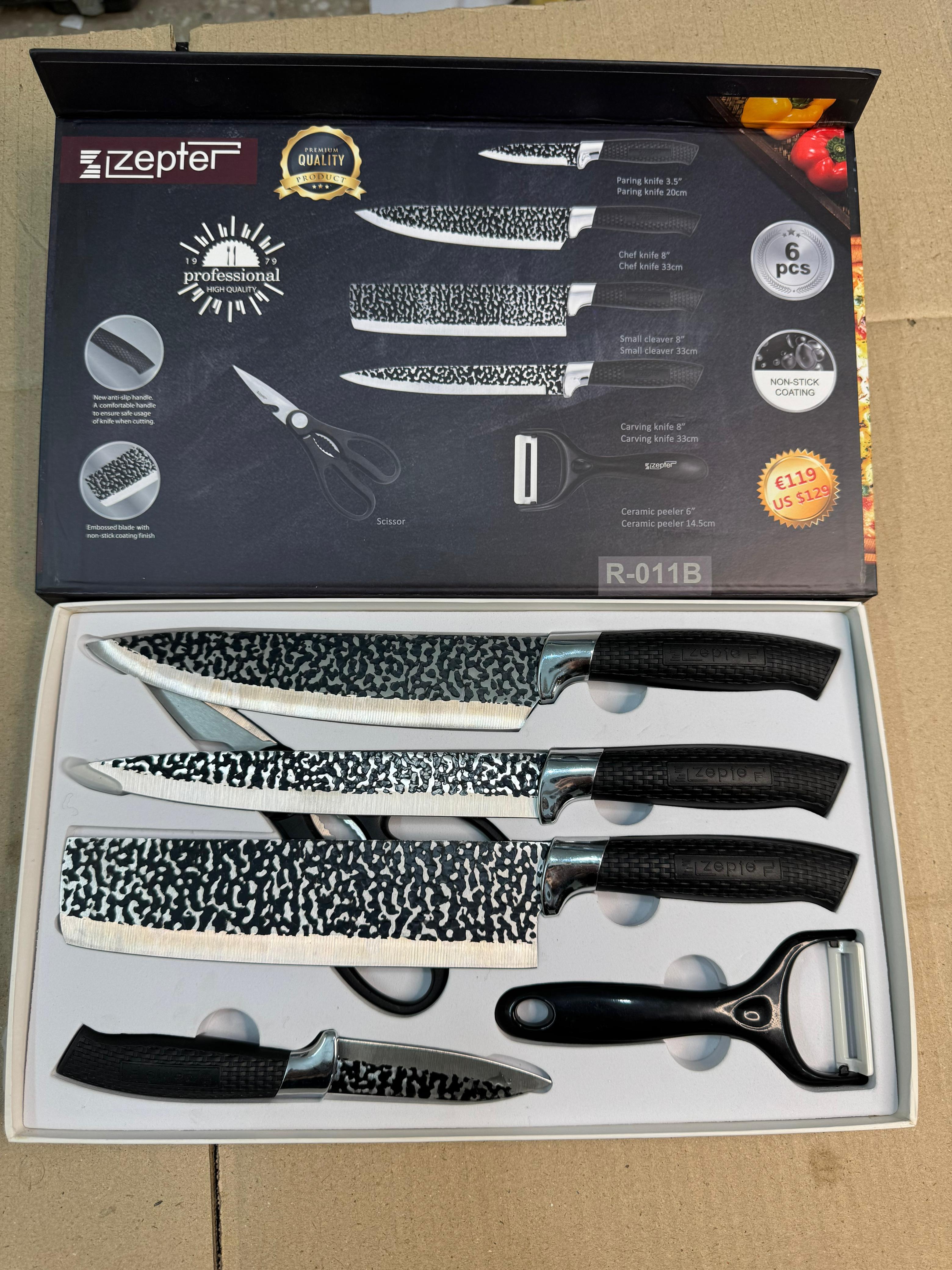 zepter 6 pieces knife set