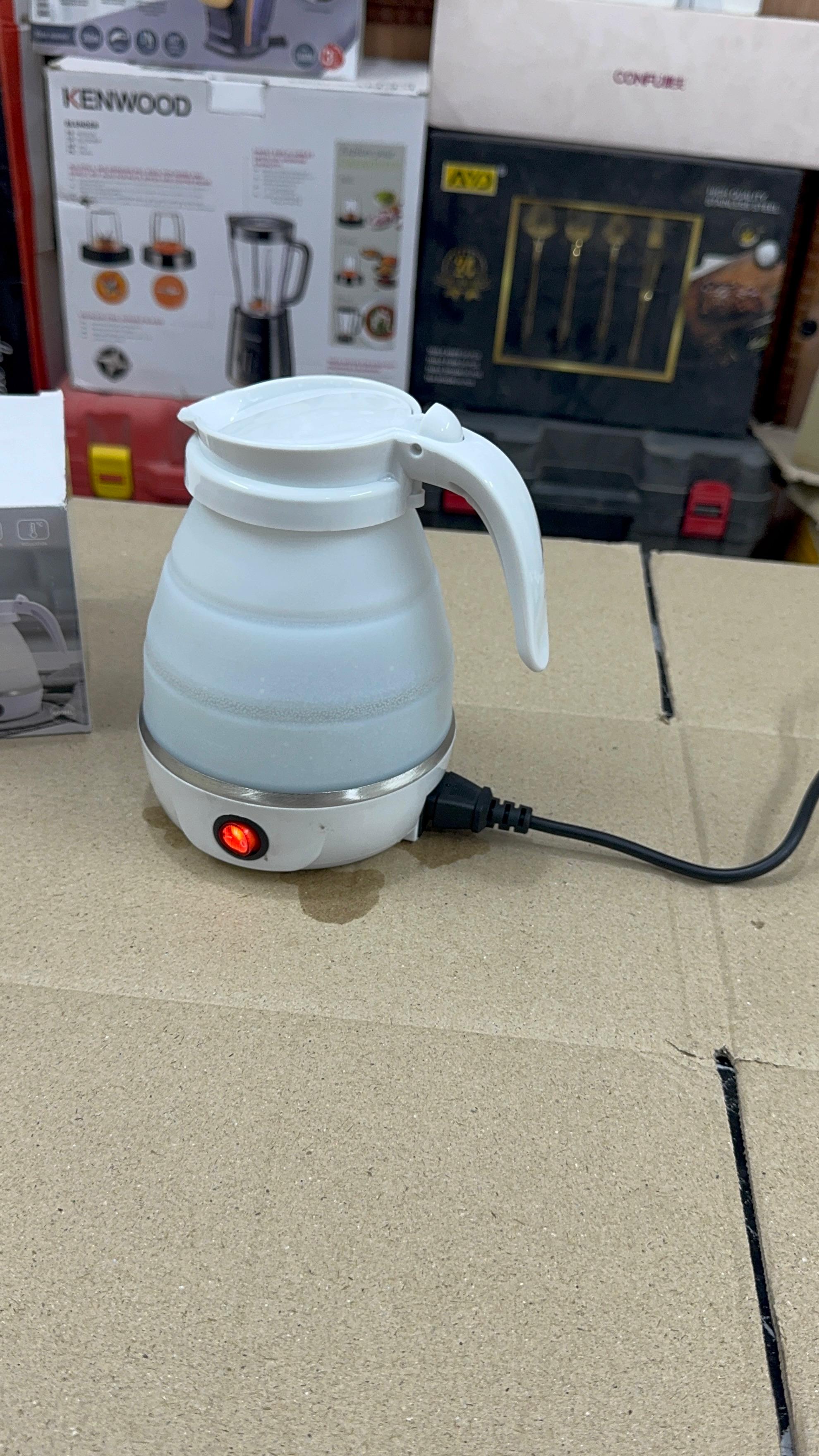 portable electric foldable travel kettle